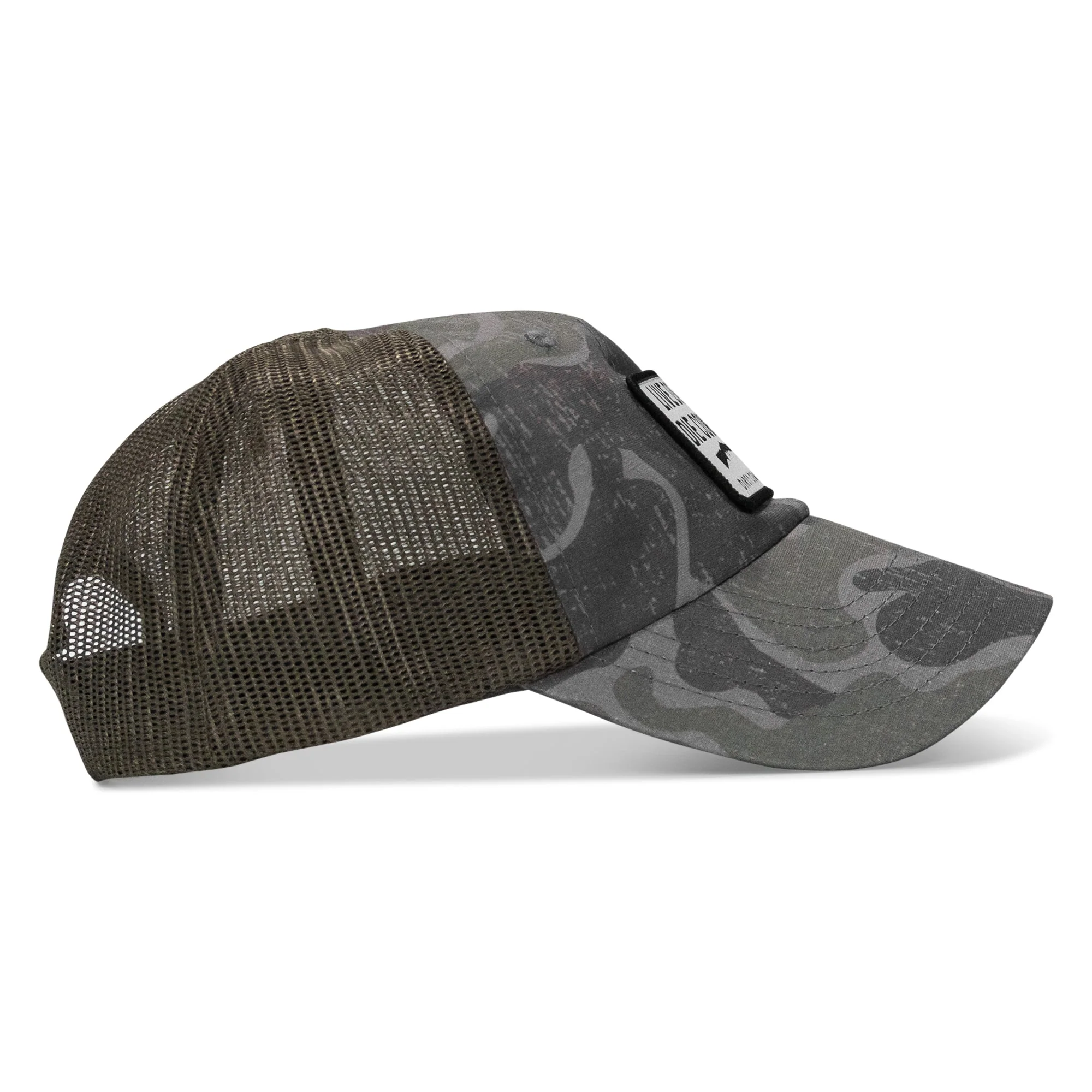 Live Dirty. Die Cowboy Patch Tactical Ripstop Mesh Snapback Hat - Image 7