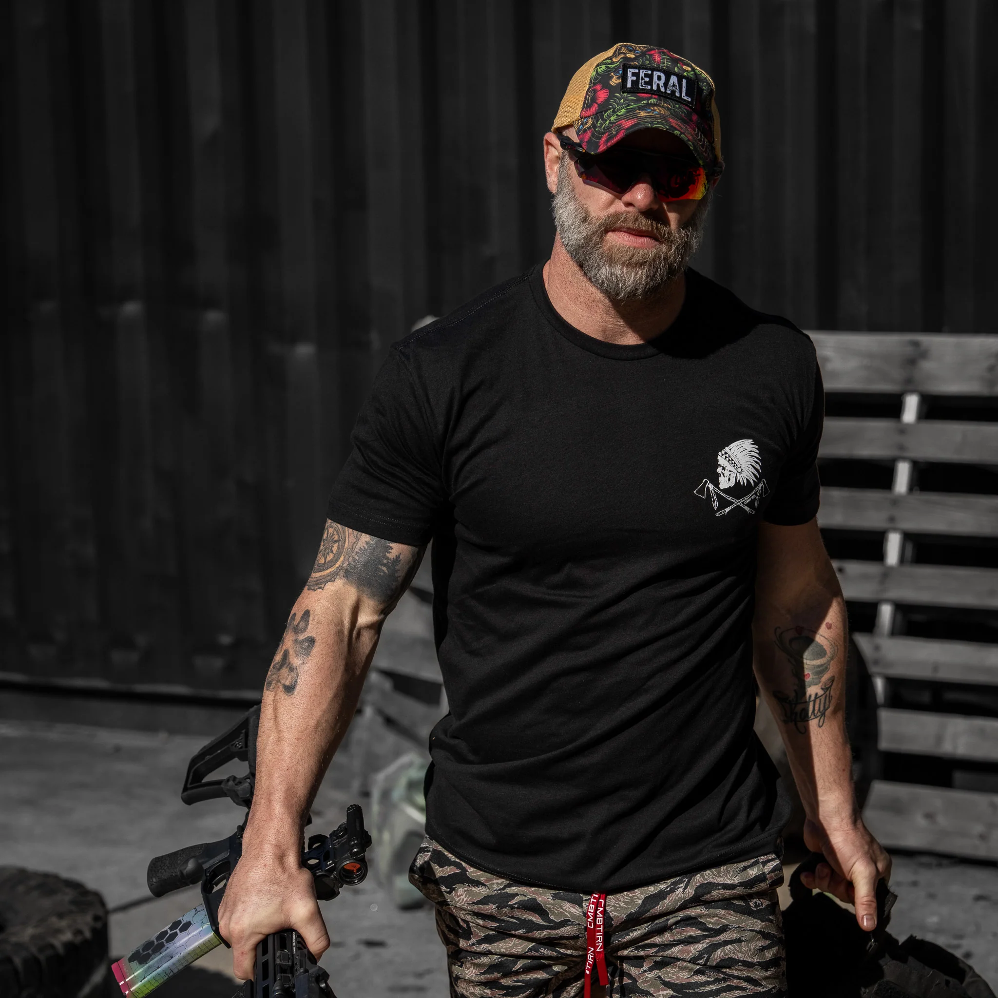 Live. Laugh. Violence. Men's T-Shirt - Image 5