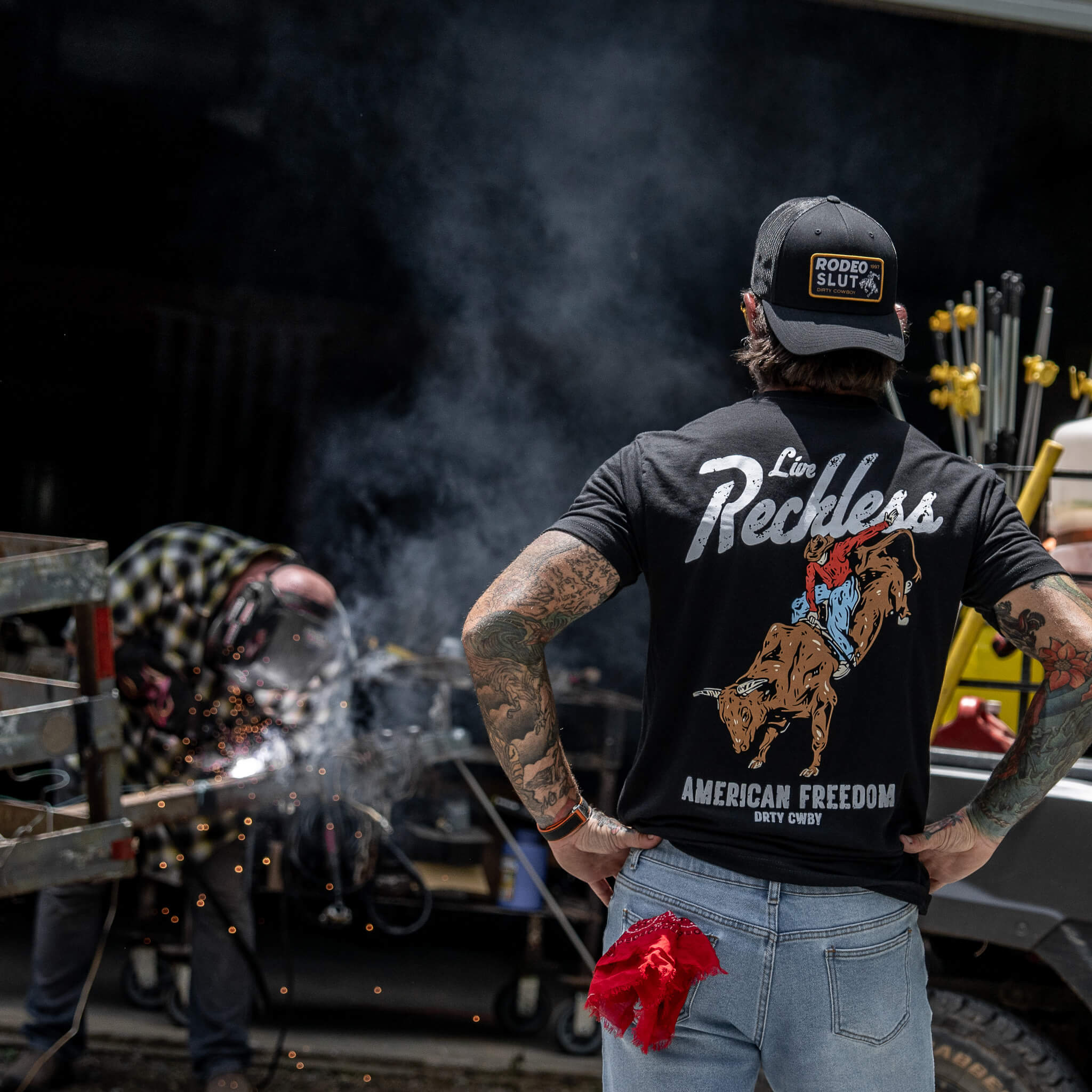 Live Reckless Men's T-Shirt - Image 3