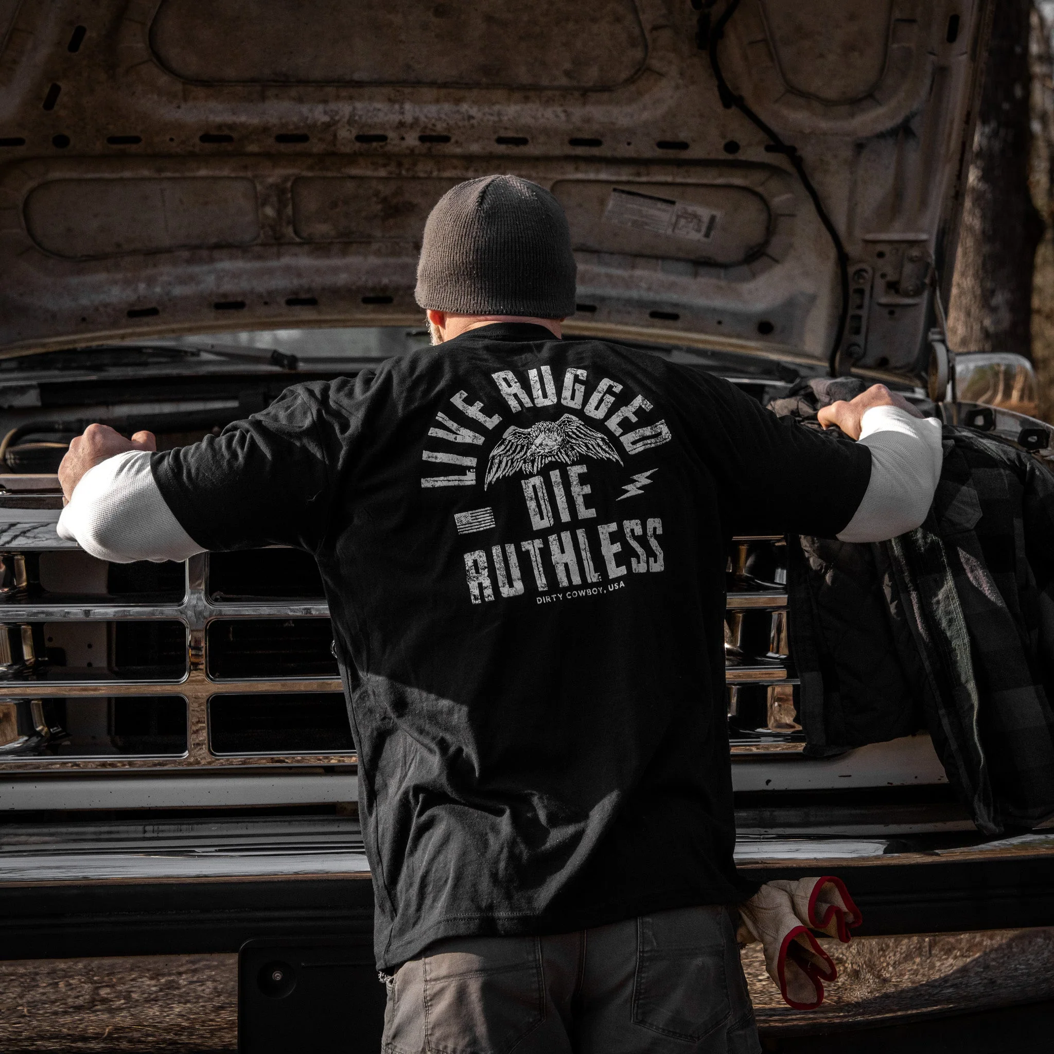 Live Rugged Die Ruthless Men's T-Shirt - Image 10