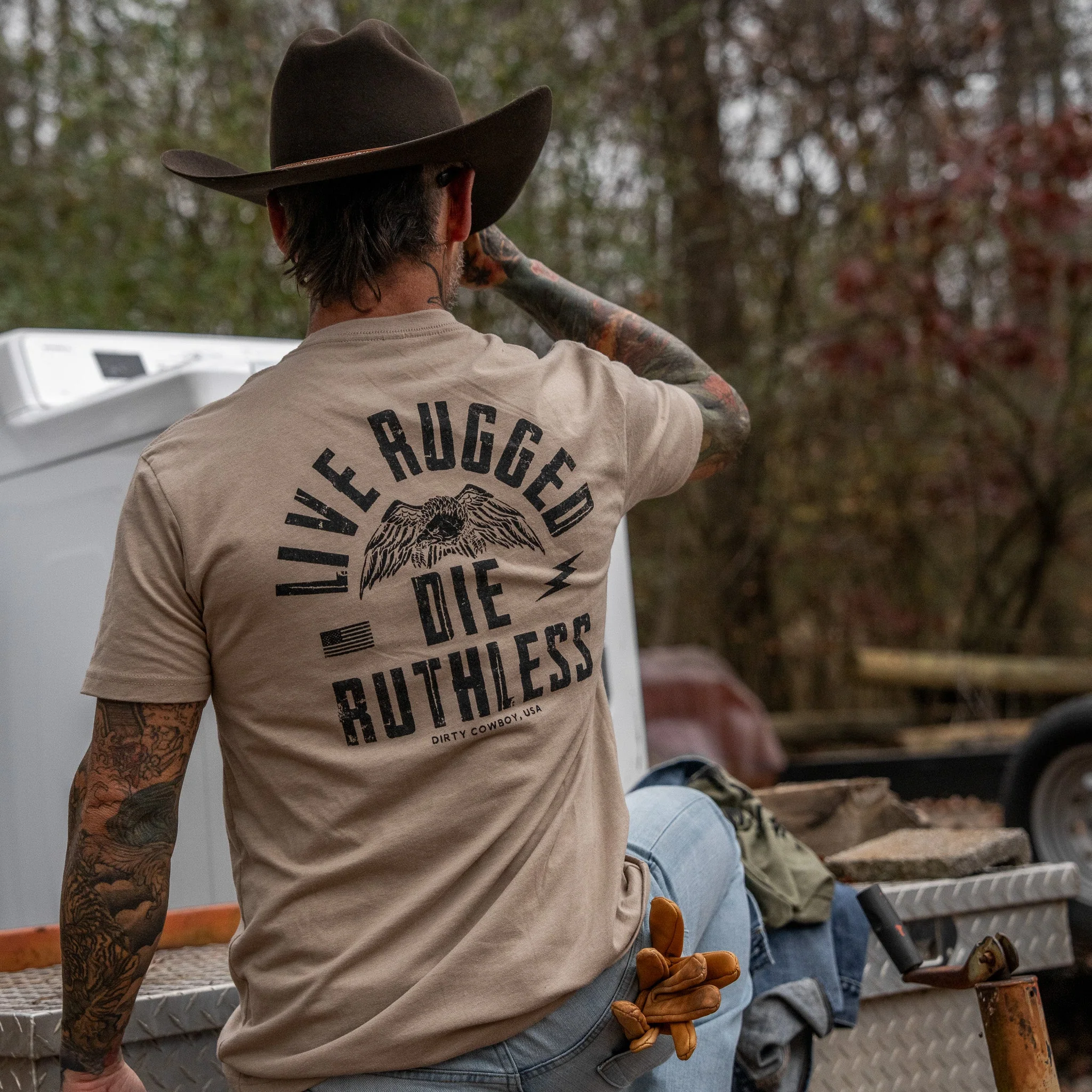 Live Rugged Die Ruthless Men's T-Shirt - Image 15