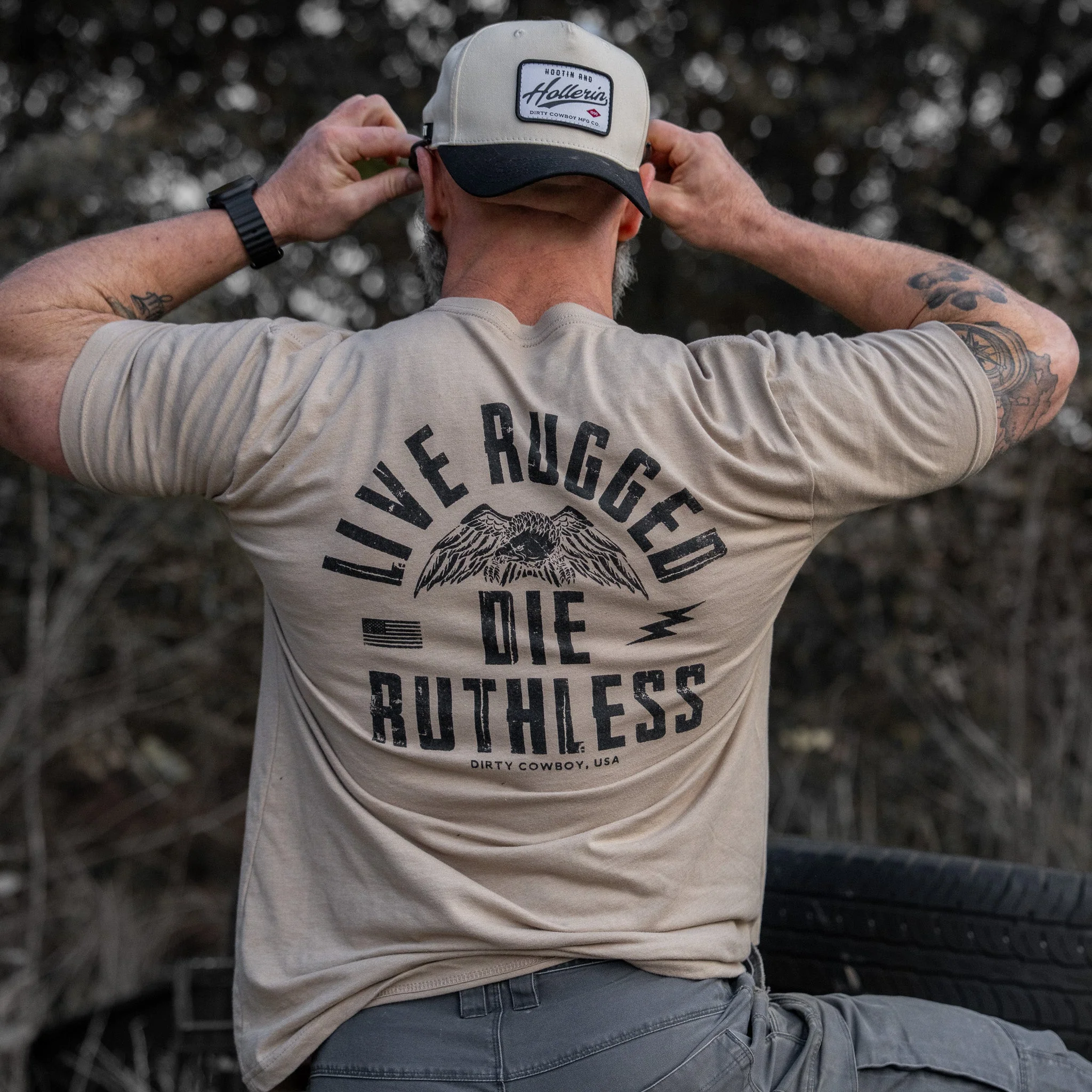 Live Rugged Die Ruthless Men's T-Shirt - Image 17