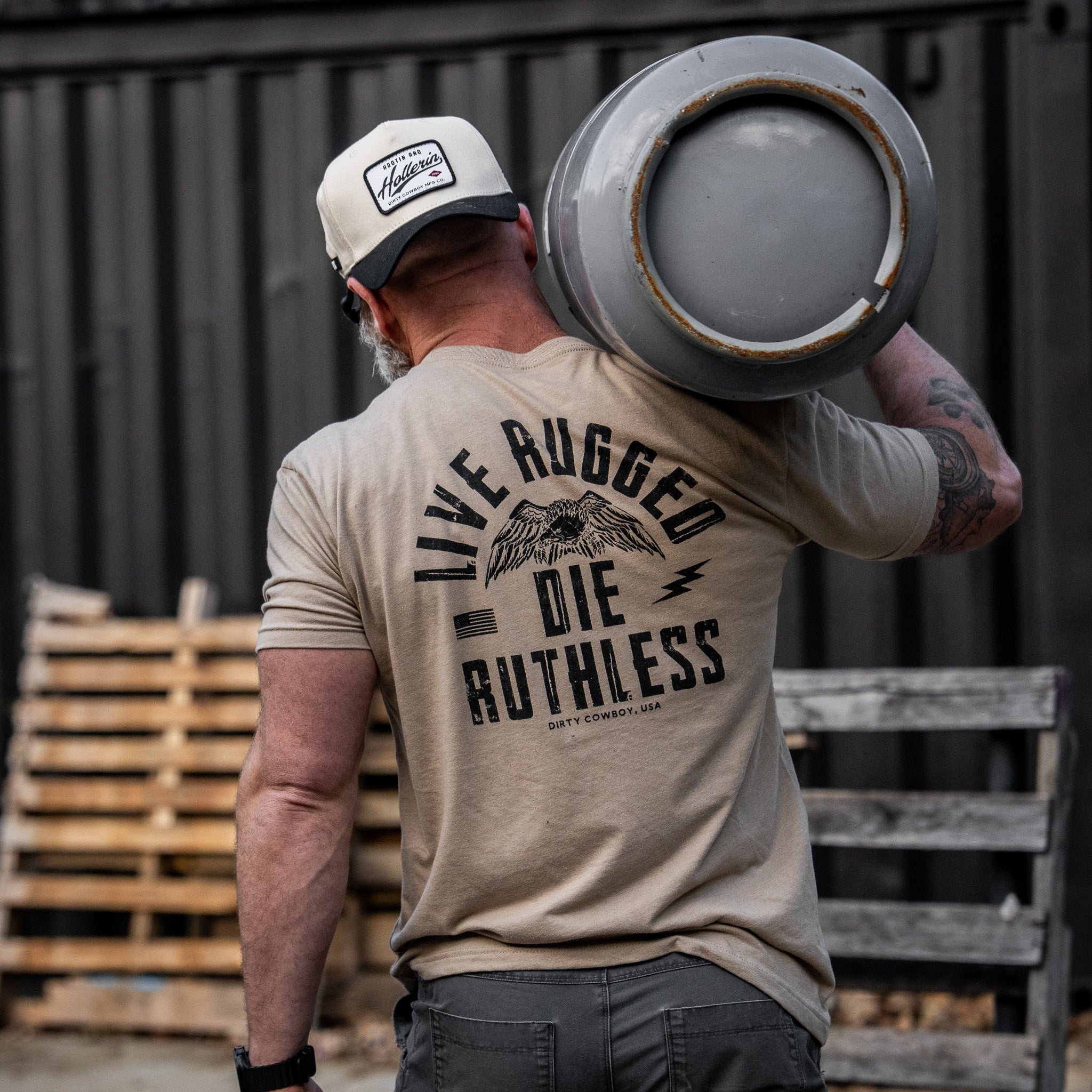Live Rugged Die Ruthless Men's T-Shirt - Image 19