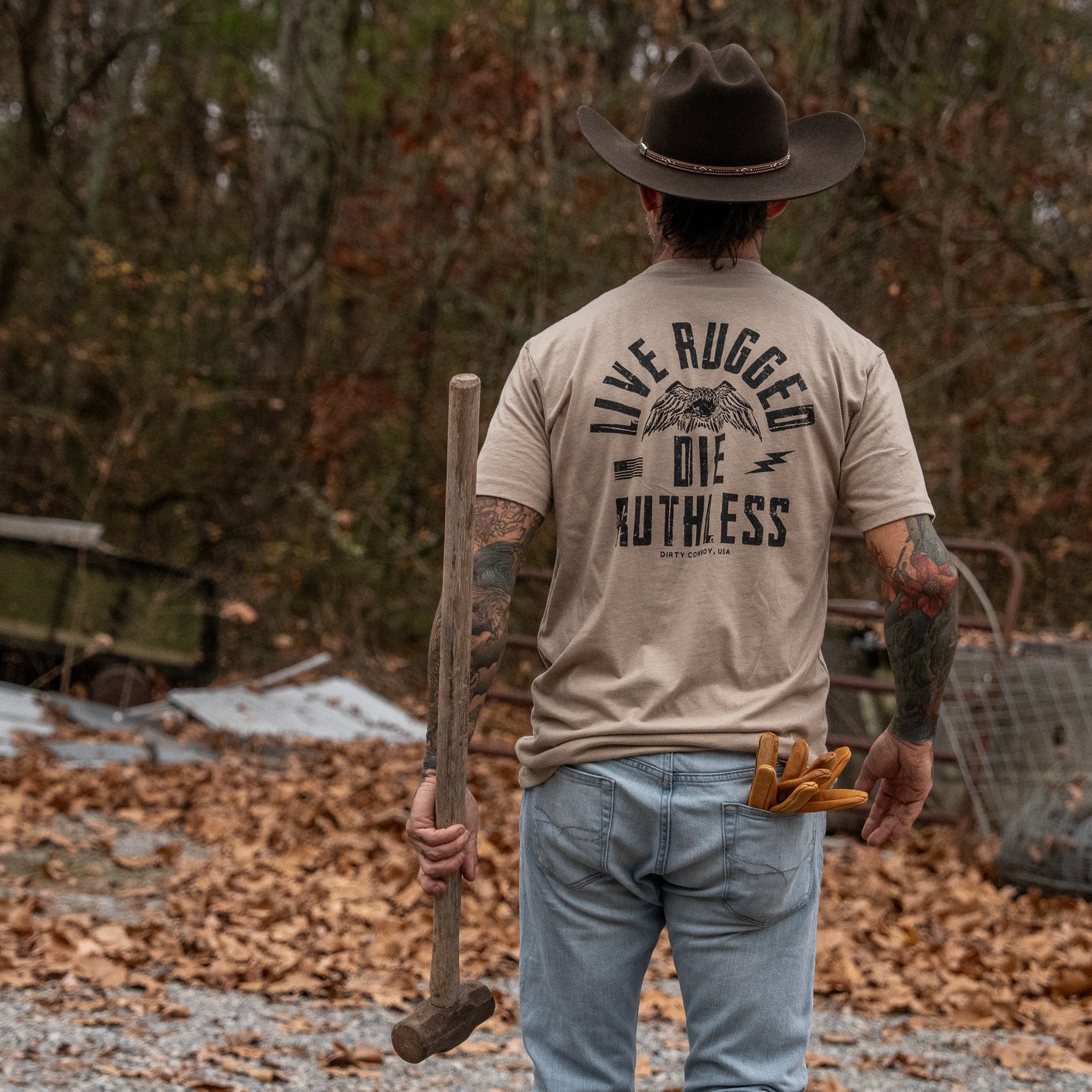 Live Rugged Die Ruthless Men's T-Shirt - Image 23