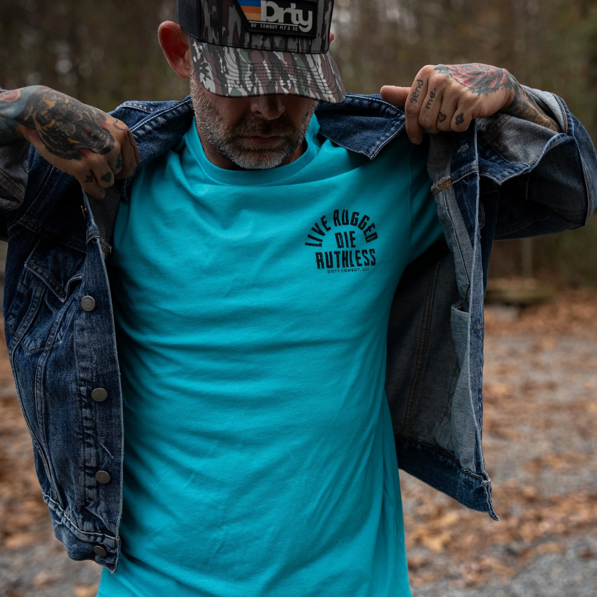 Live Rugged Die Ruthless Men's T-Shirt - Image 31