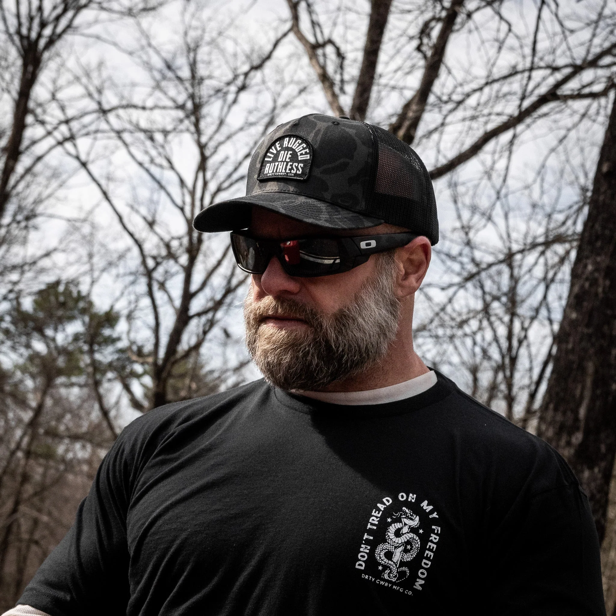 Live Rugged. Die Ruthless Patch Snapback Hat - Image 10