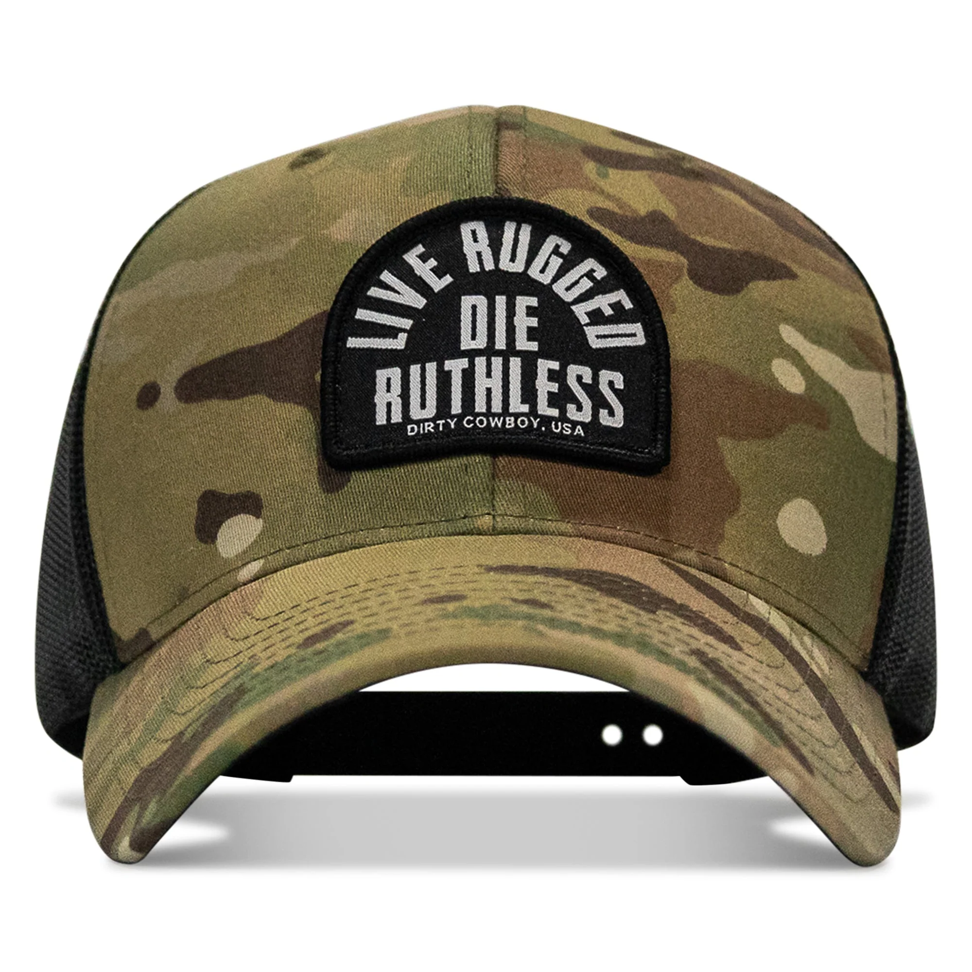 Live Rugged. Die Ruthless Patch Snapback Hat - Image 12
