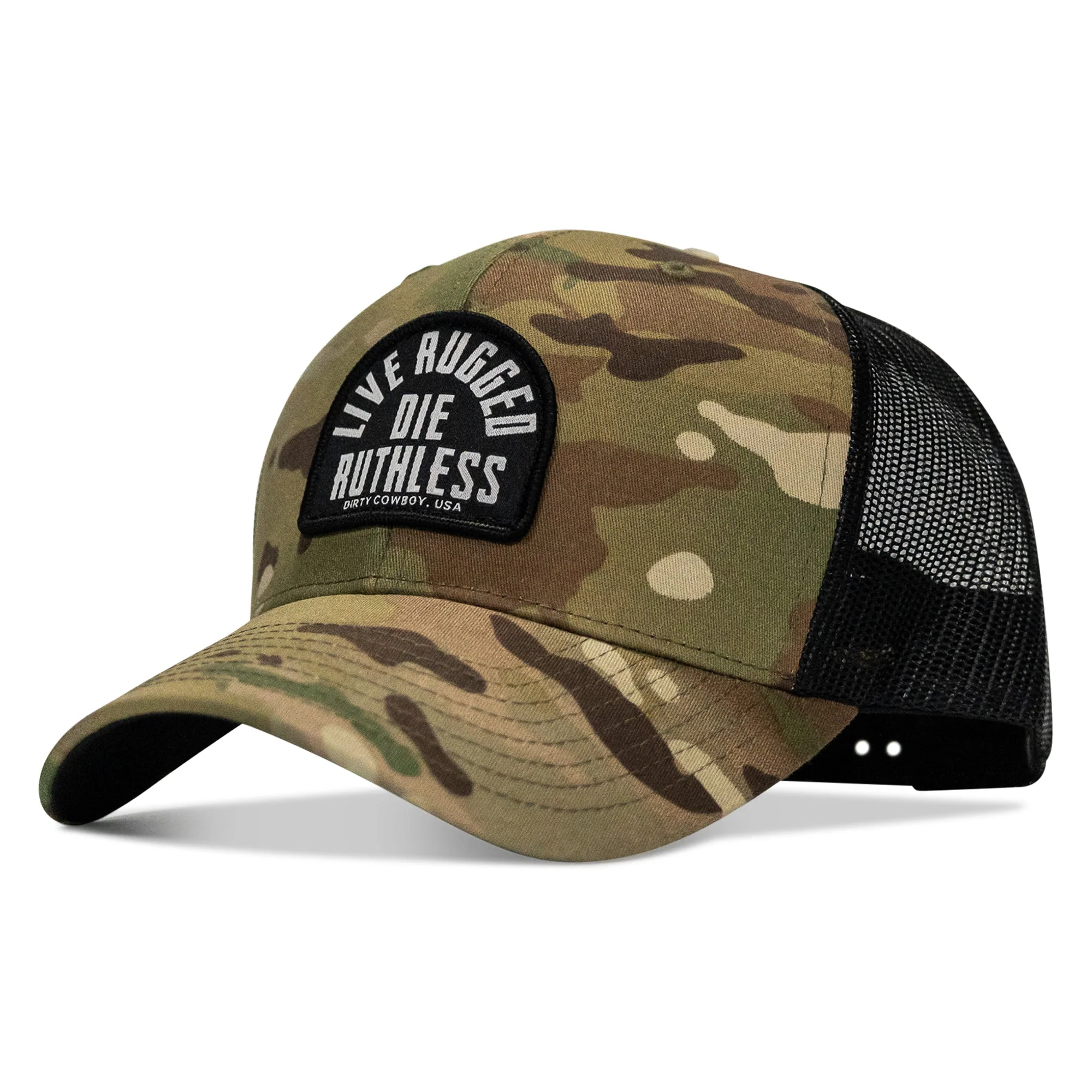 Live Rugged. Die Ruthless Patch Snapback Hat - Image 13