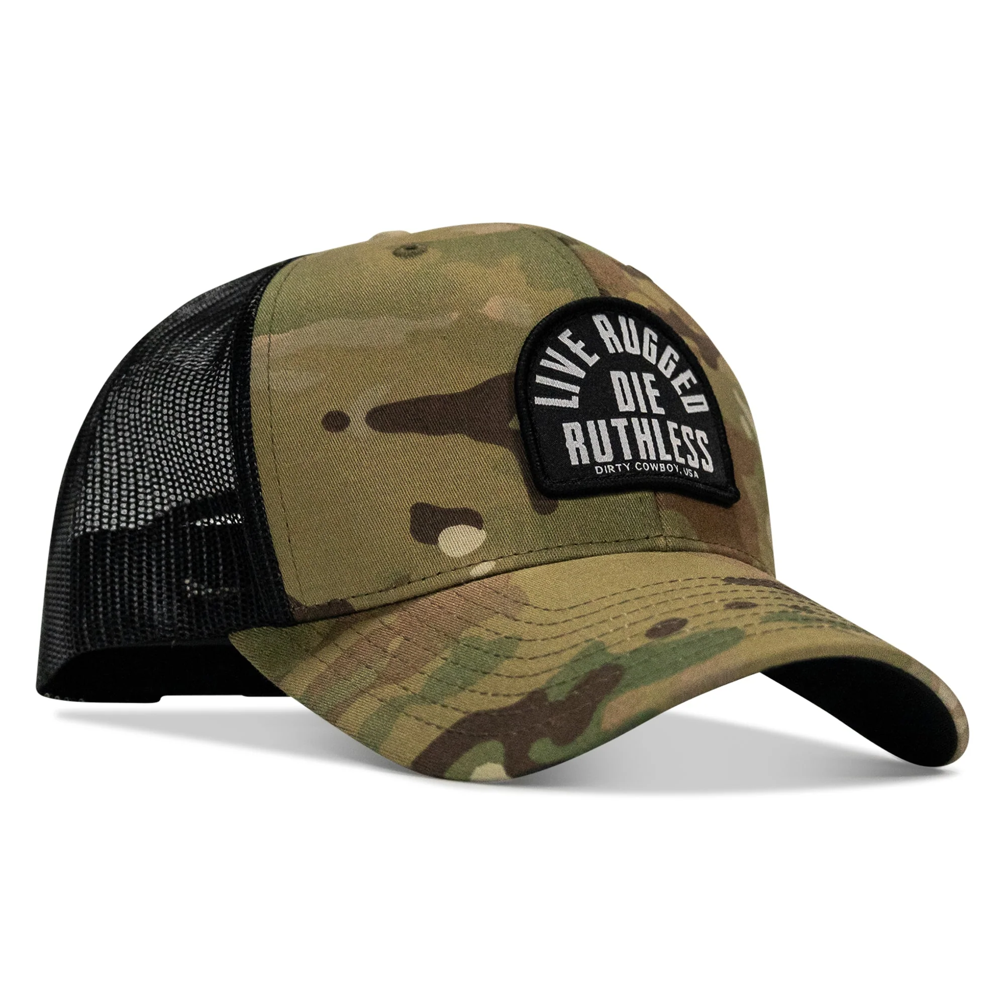 Live Rugged. Die Ruthless Patch Snapback Hat - Image 14