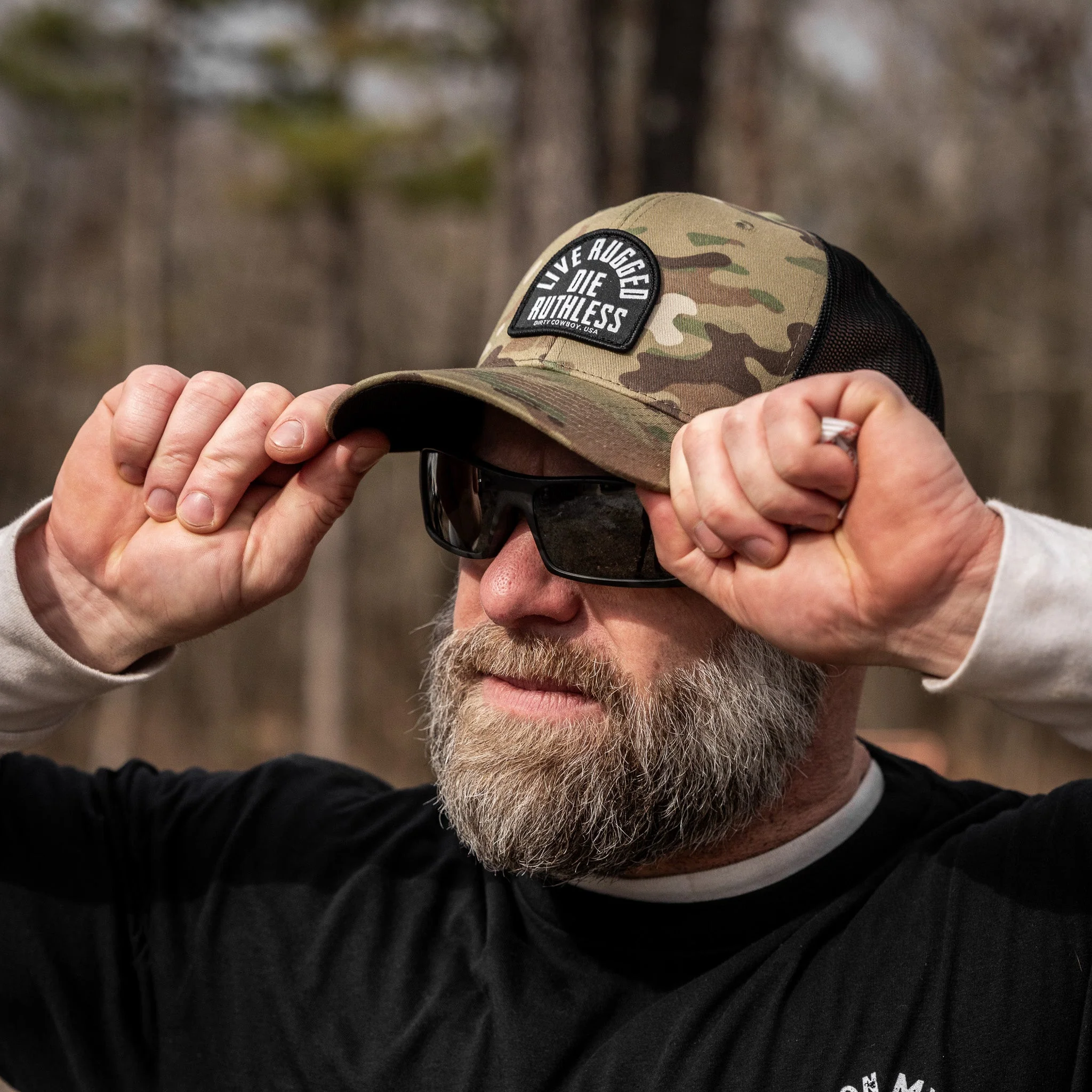 Live Rugged. Die Ruthless Patch Snapback Hat - Image 17