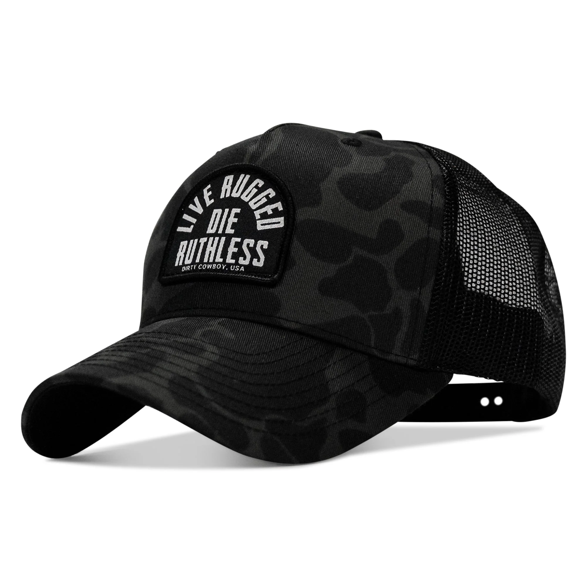 Live Rugged. Die Ruthless Patch Snapback Hat - Image 2