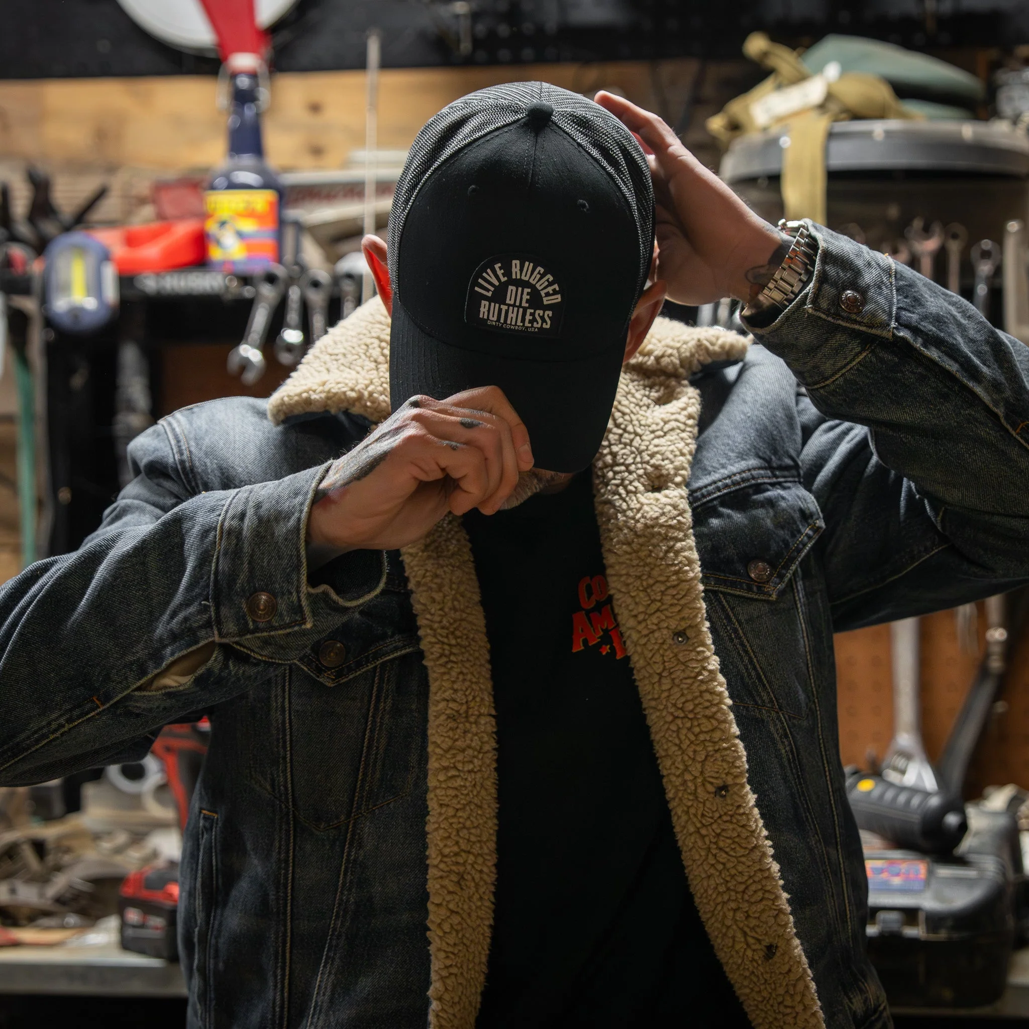Live Rugged. Die Ruthless Patch Snapback Hat - Image 27