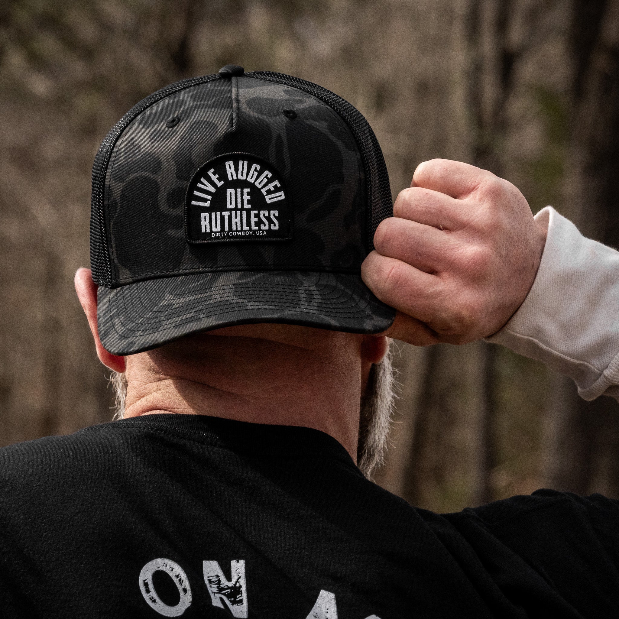 Live Rugged. Die Ruthless Patch Snapback Hat - Image 7