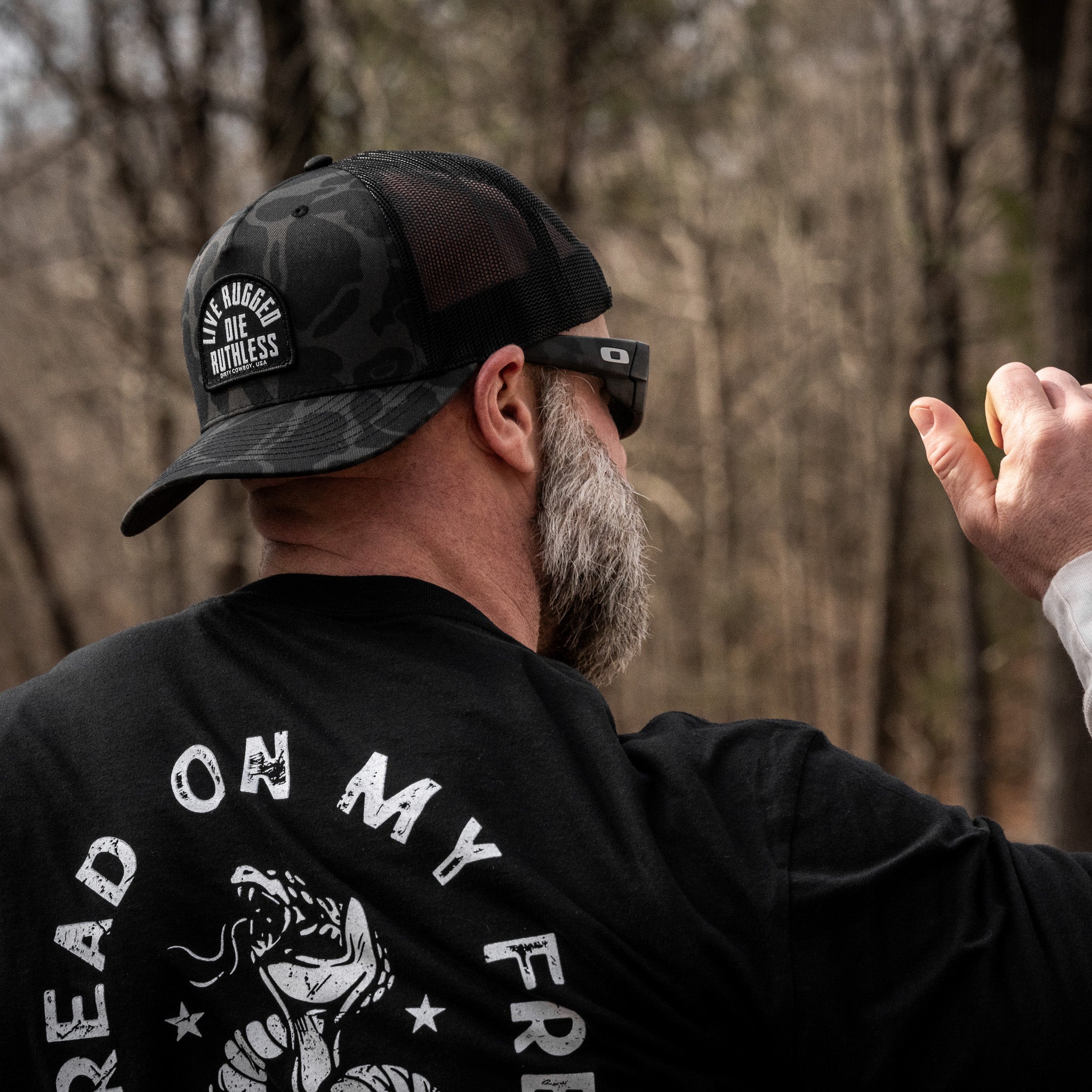 Live Rugged. Die Ruthless Patch Snapback Hat - Image 9