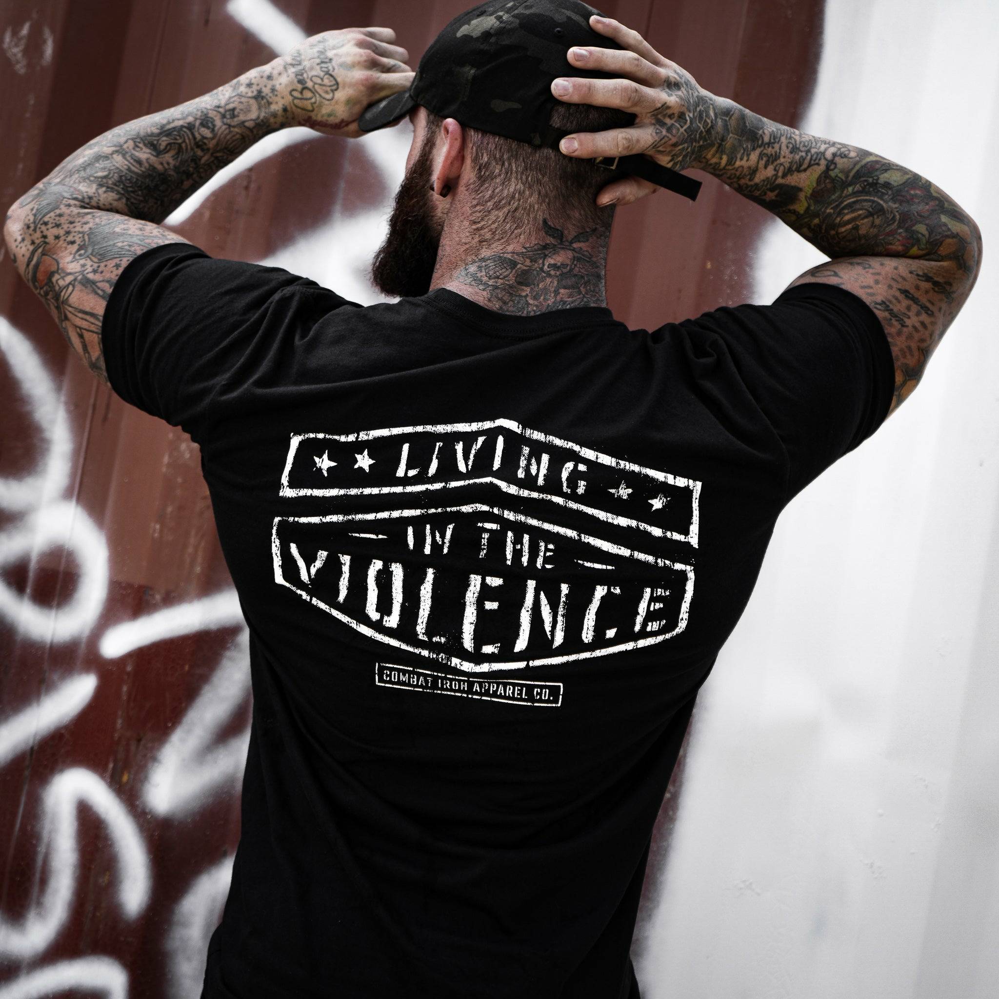 LIVING IN THE VIOLENCE MEN’S T-SHIRT - Image 3