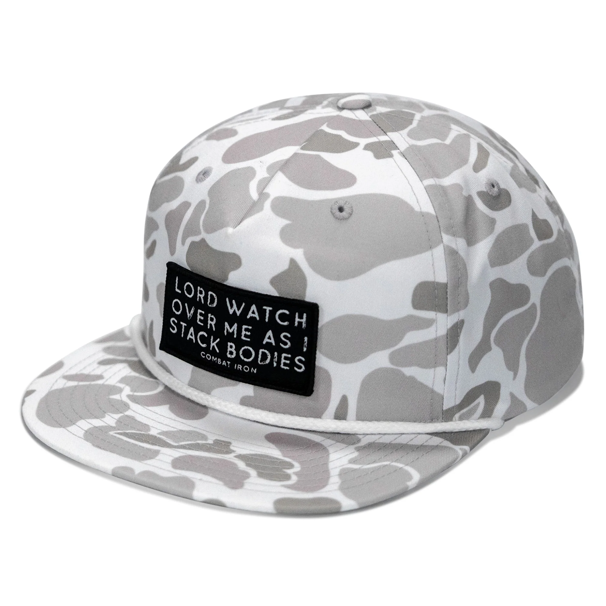 Lord Watch Over Me As I Stack Bodies Patch Flatbill Hat - Image 2