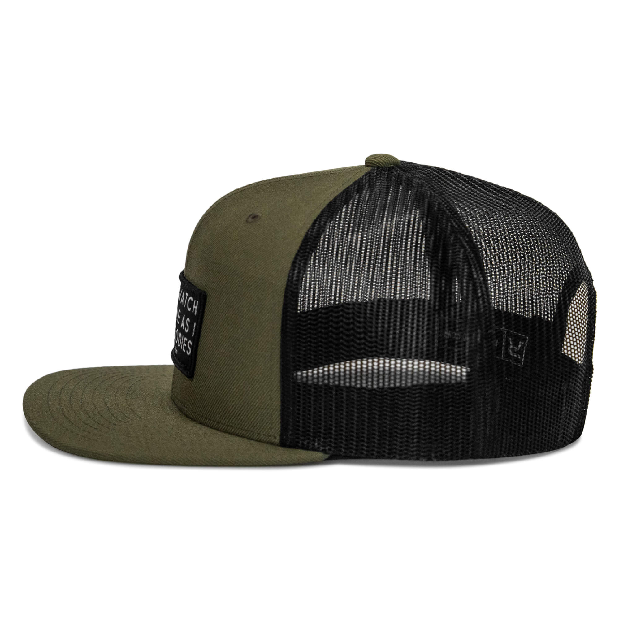 Lord Watch Over Me As I Stack Bodies Patch Flatbill SnapBack Hat - Image 15