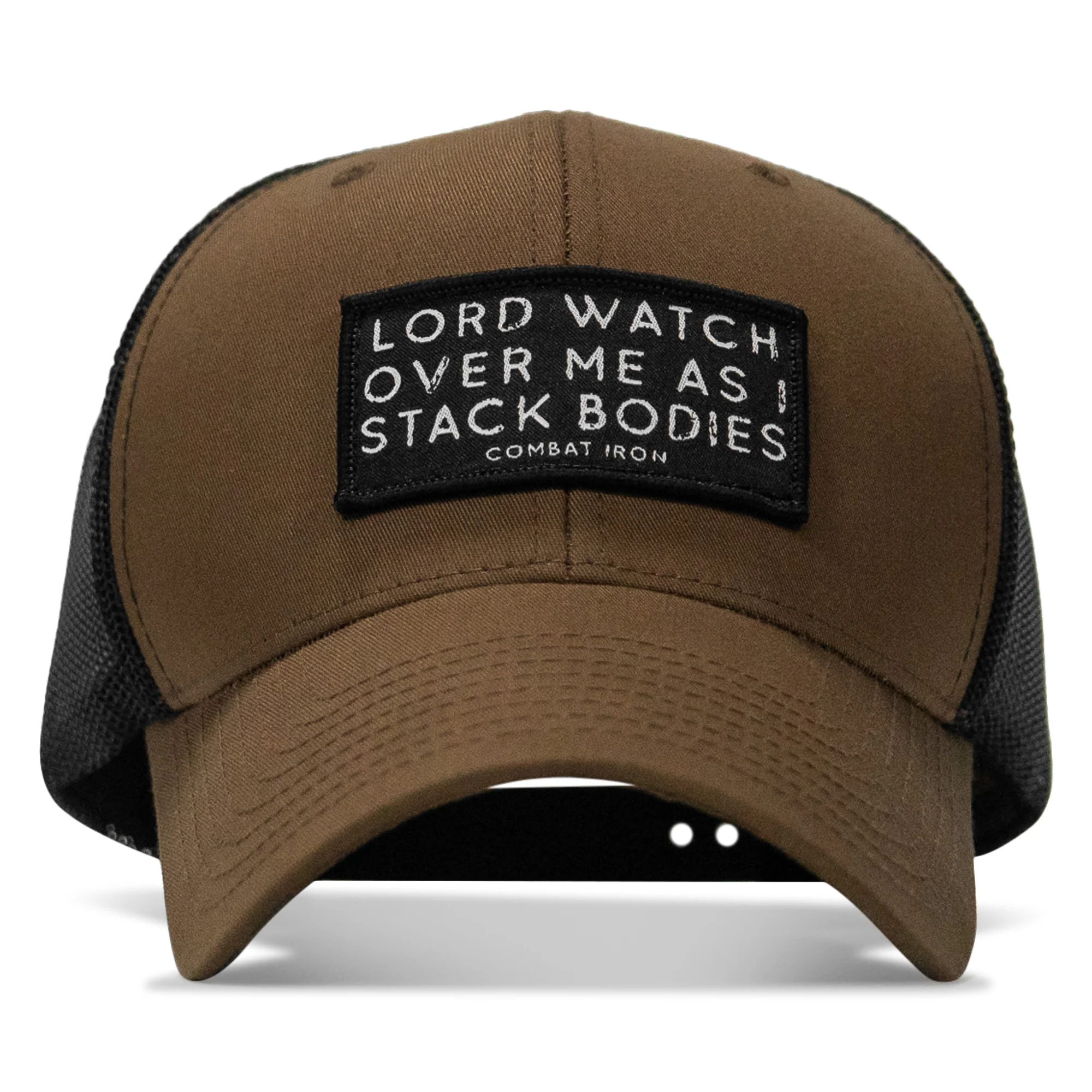 Lord Watch Over Me As I Stack Bodies Patch Snapback Hat - Image 15