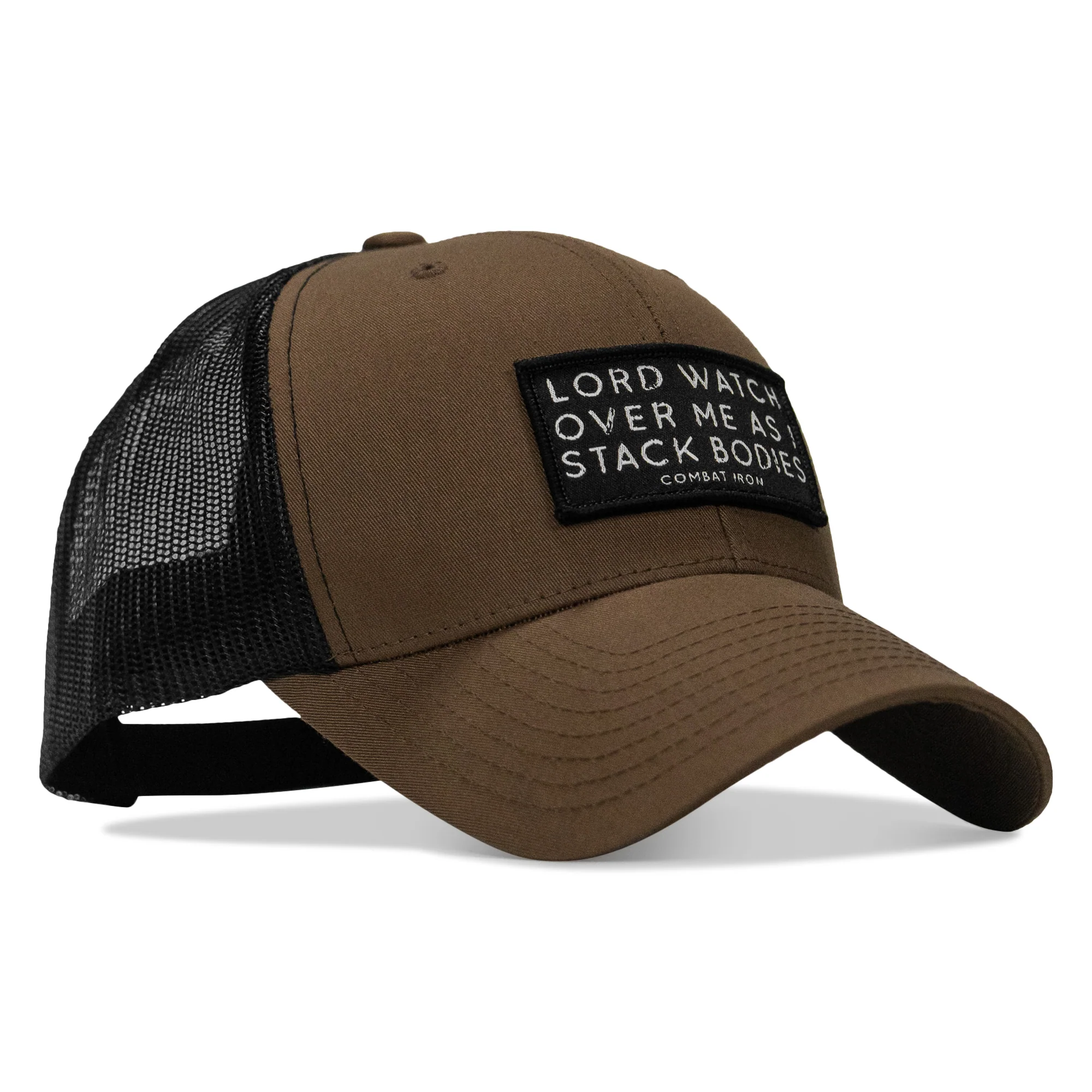 Lord Watch Over Me As I Stack Bodies Patch Snapback Hat - Image 16