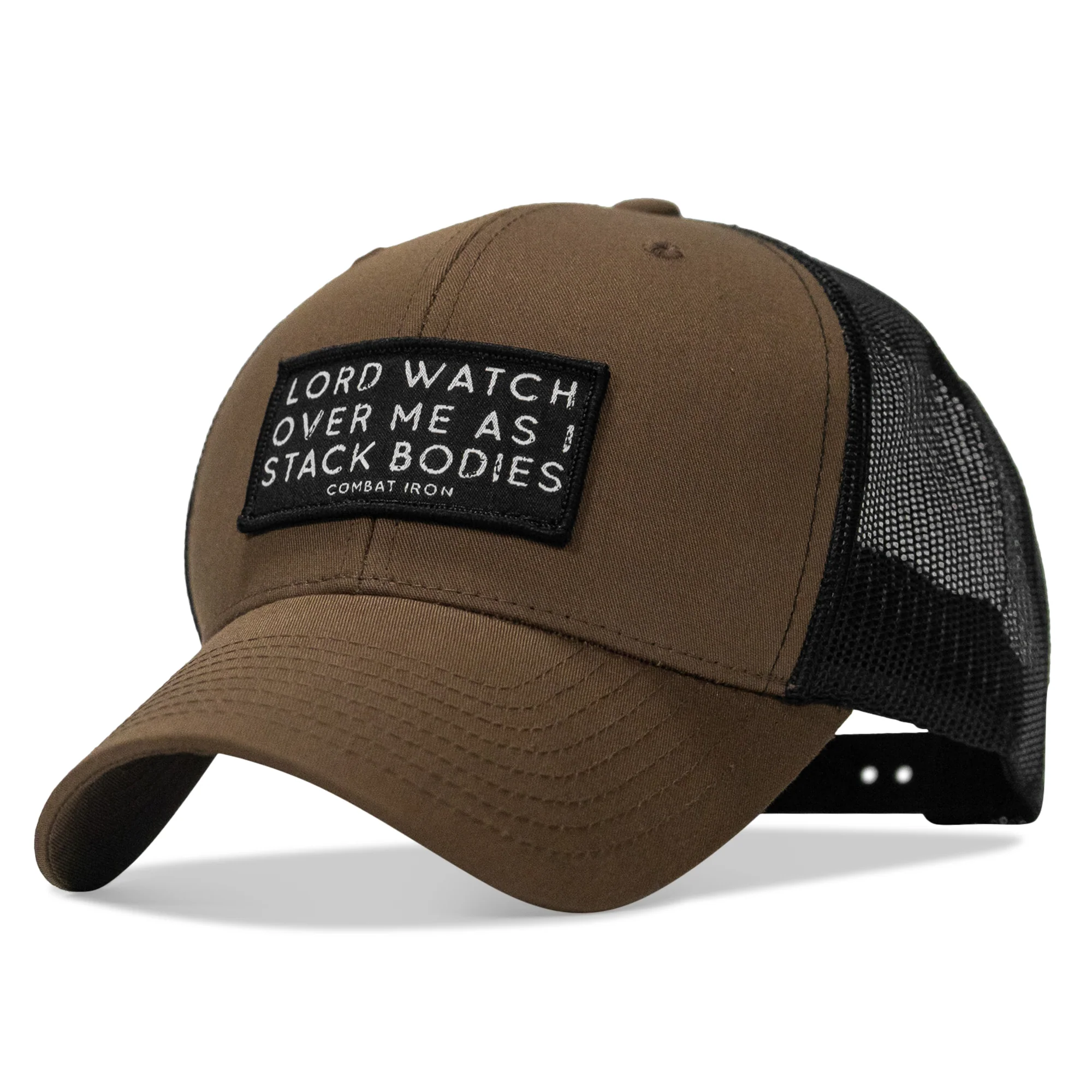 Lord Watch Over Me As I Stack Bodies Patch Snapback Hat - Image 17