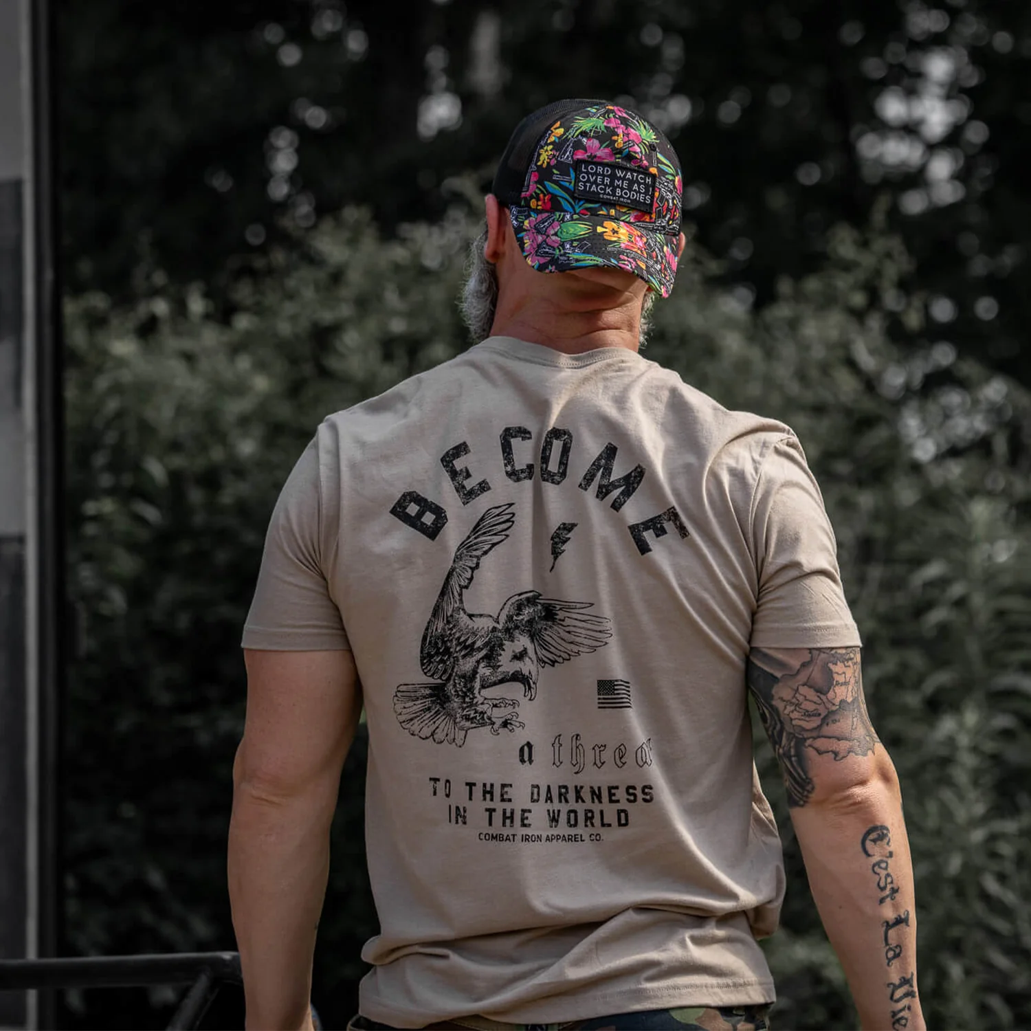 Lord Watch Over Me As I Stack Bodies Patch Tactical Ripstop Mesh Snapback Hat - Image 13