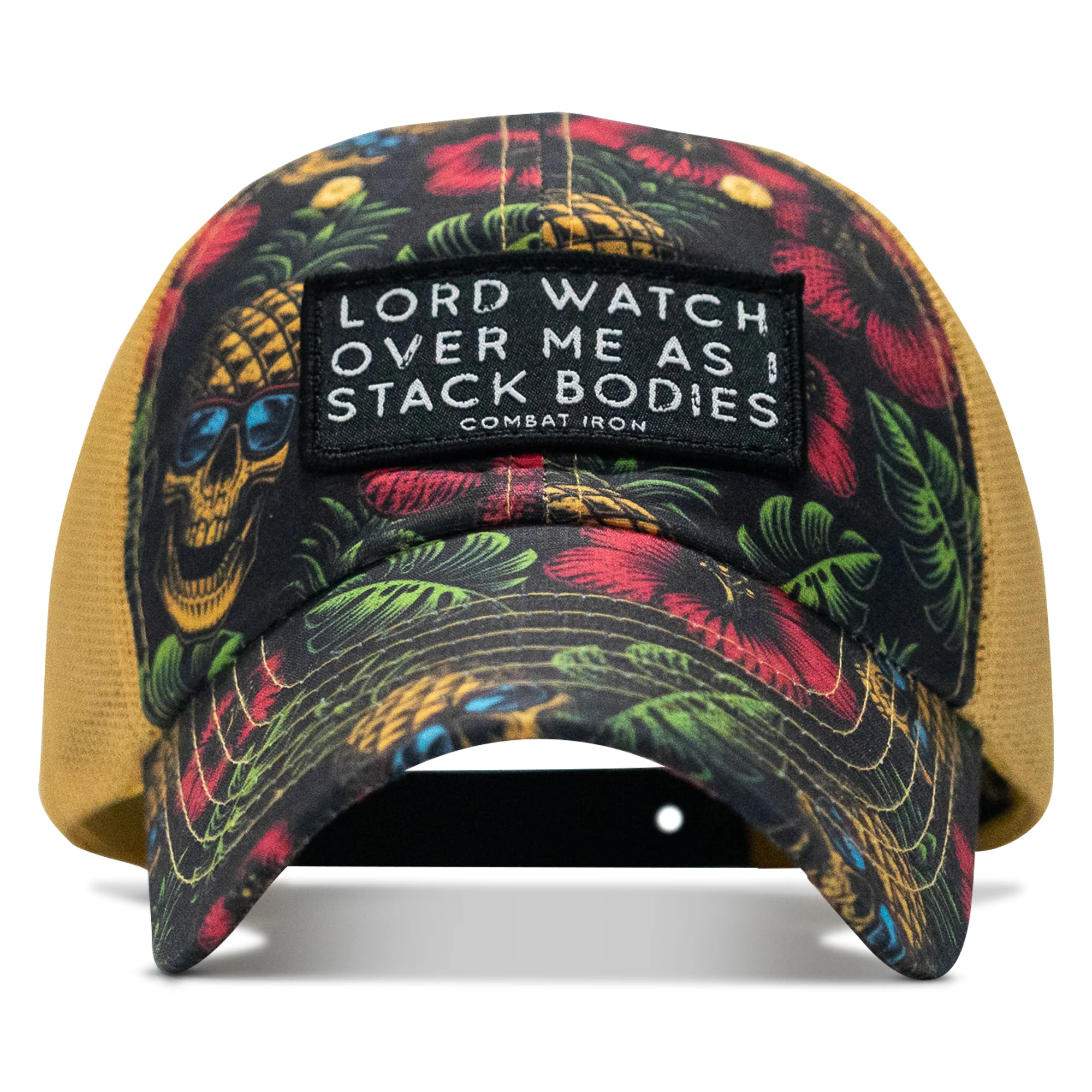 Lord Watch Over Me As I Stack Bodies Patch Tactical Ripstop Mesh Snapback Hat - Image 32