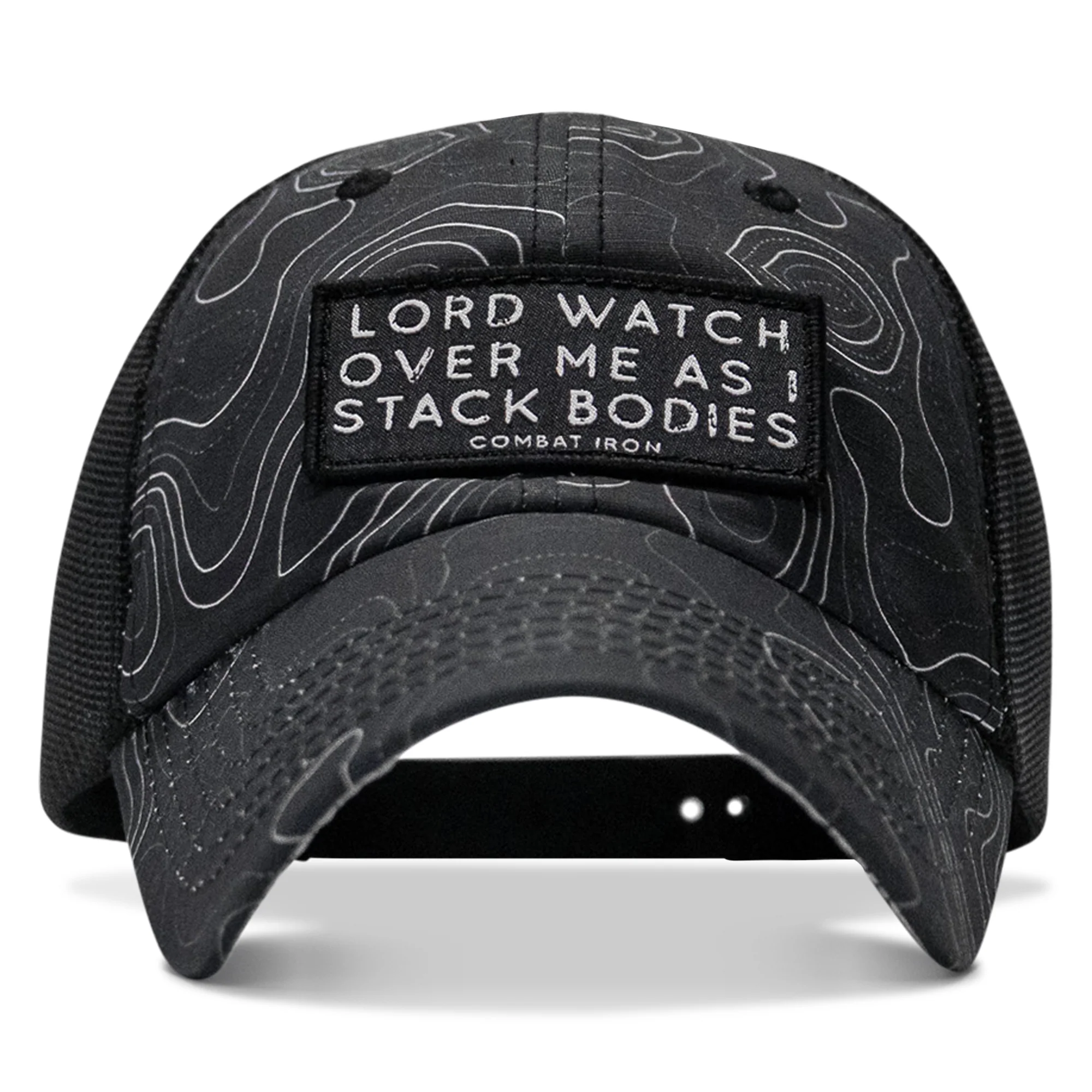 Lord Watch Over Me As I Stack Bodies Patch Tactical Ripstop Mesh Snapback Hat - Image 49