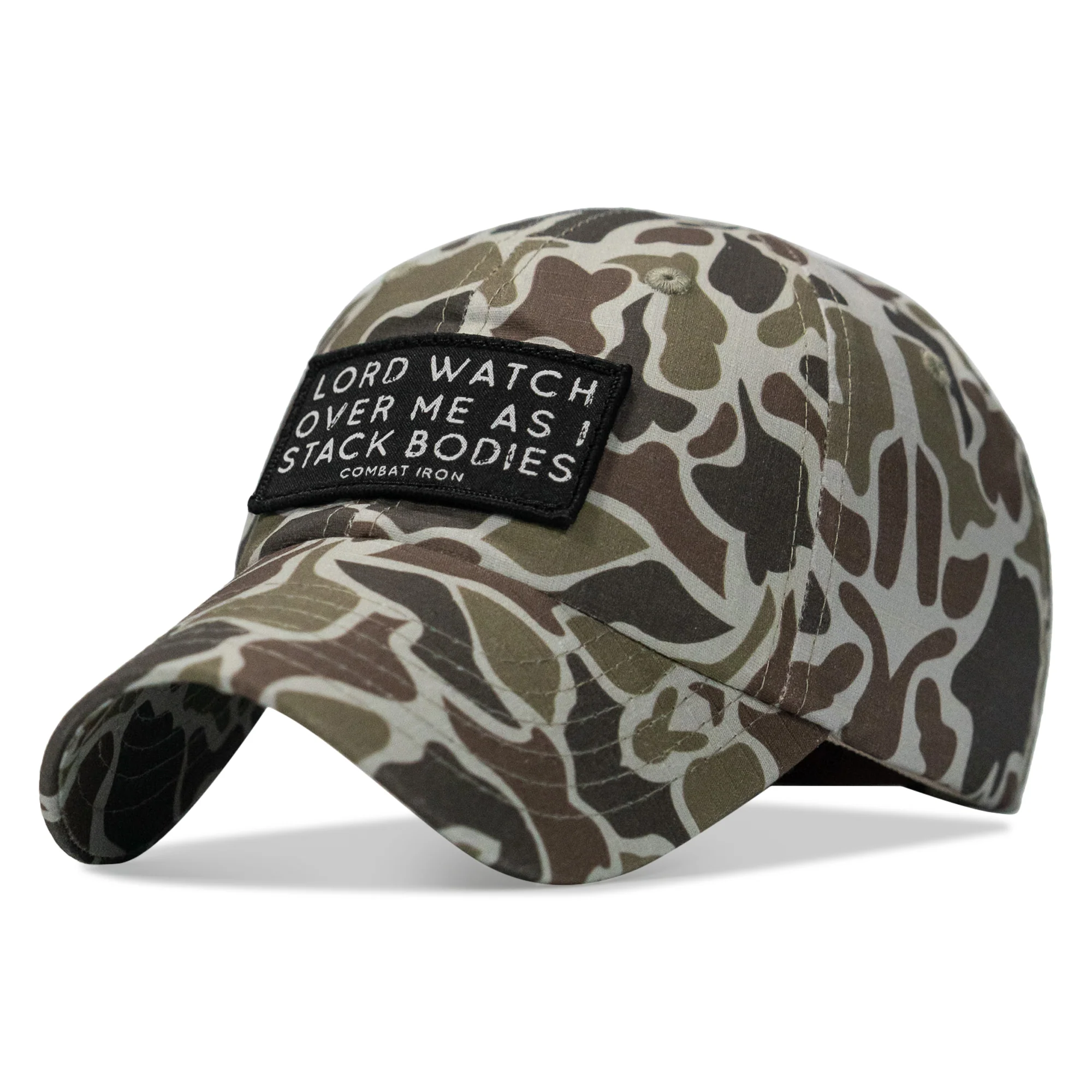 Lord Watch Over Me As I Stack Bodies Patch Tactical Ripstop Mesh Snapback Hat - Image 66