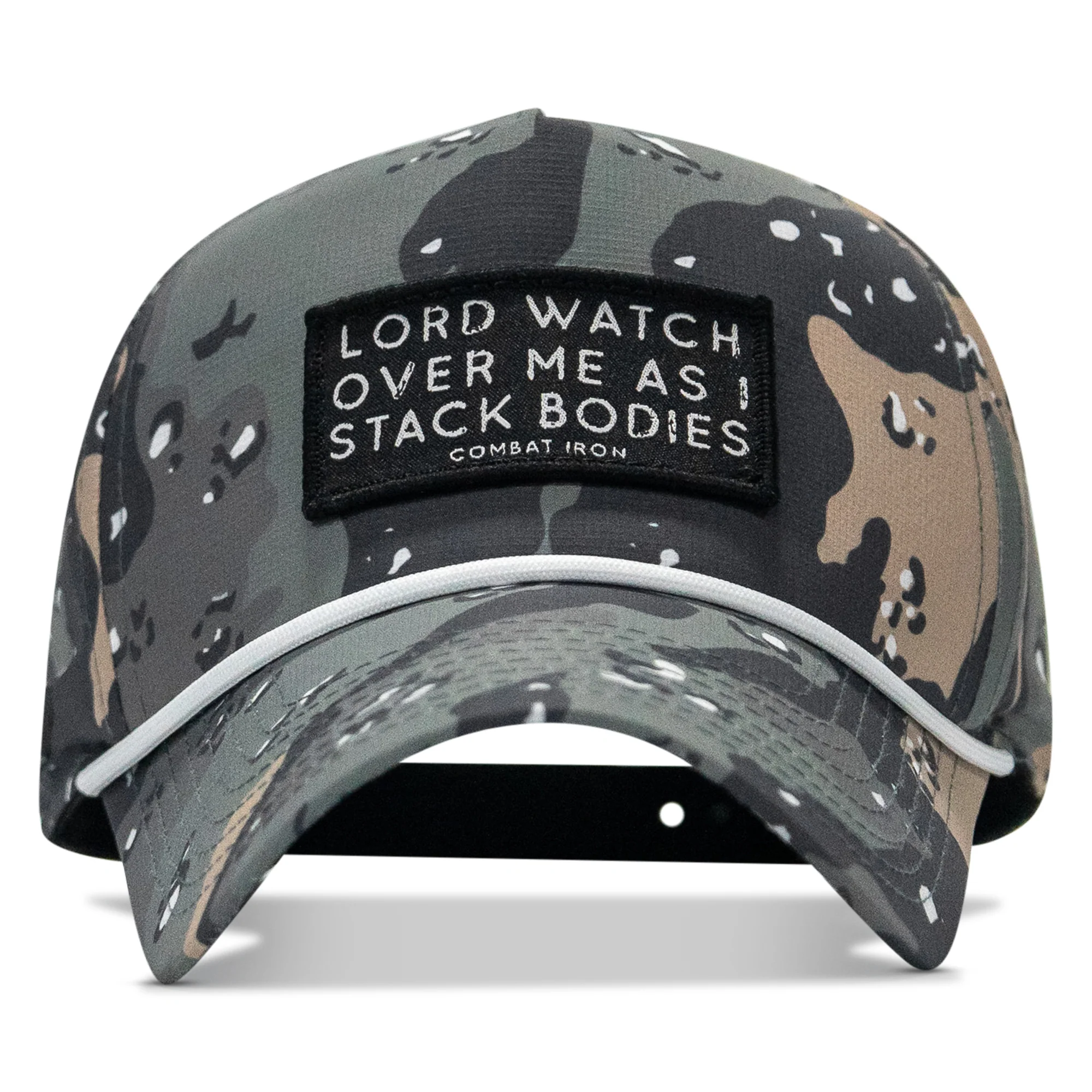 Lord Watch Over Me As I Stack Bodies Patch Waterproof Weekender Snapback