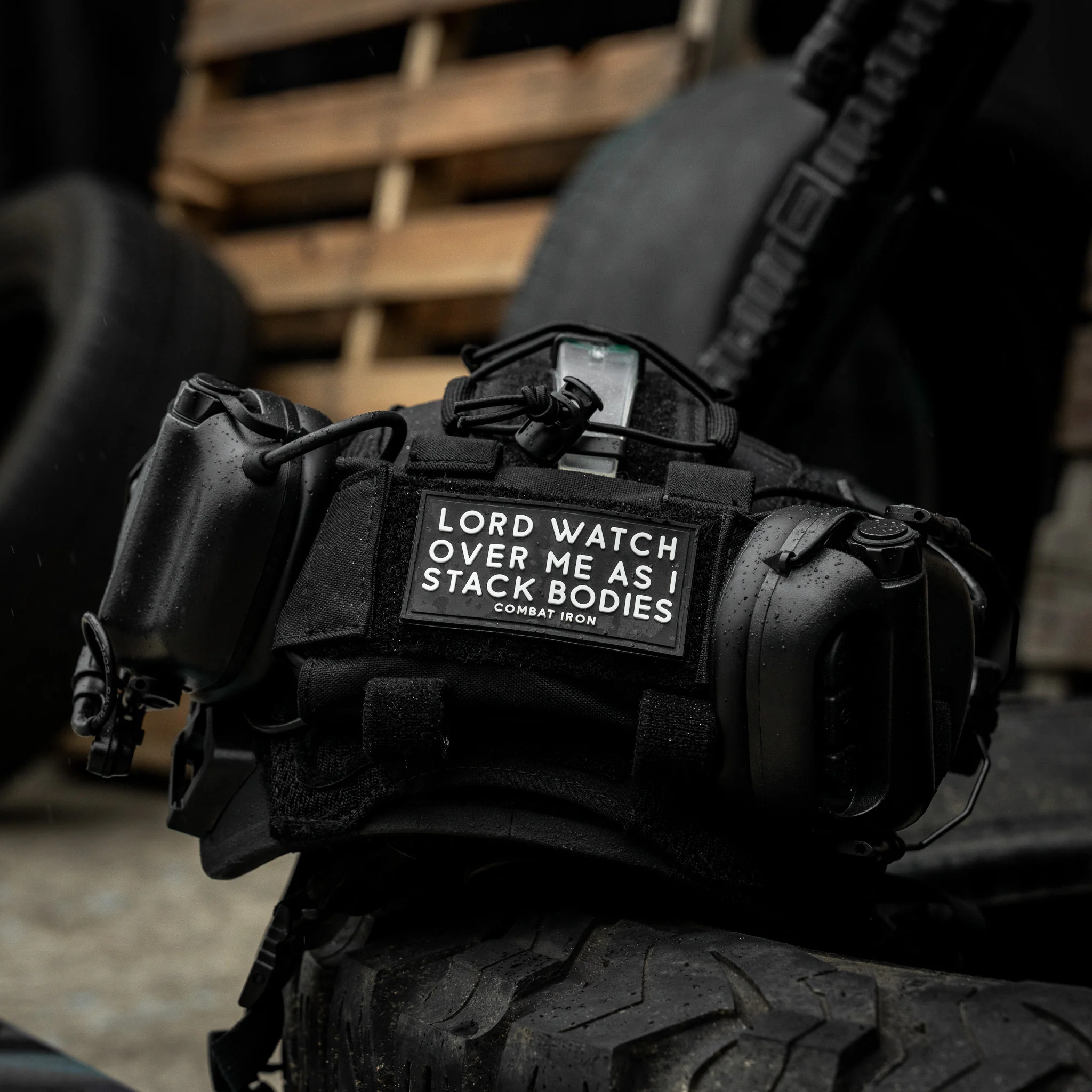 Lord Watch Over Me As I Stack Bodies PVC Patch - Image 2