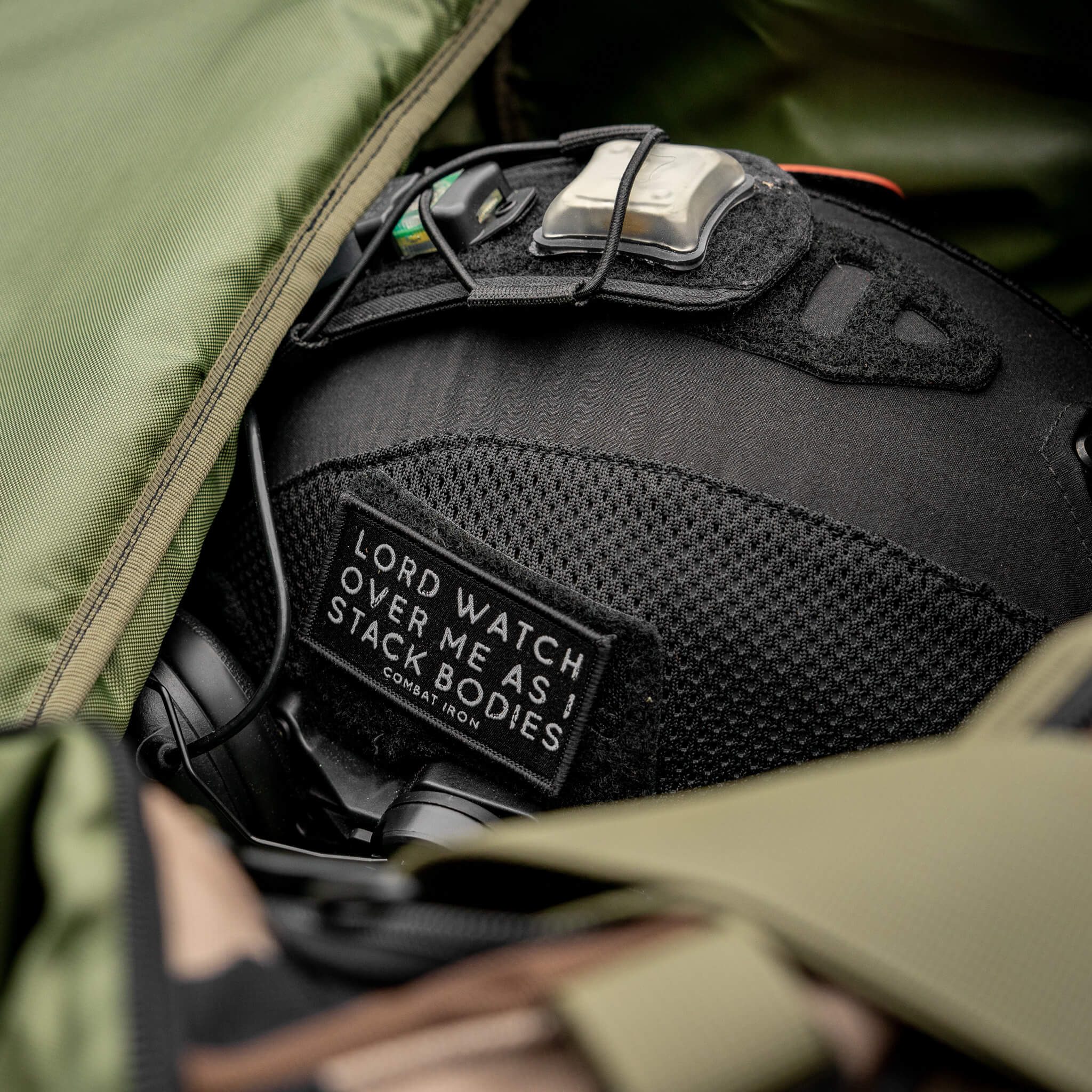 Lord Watch Over Me As I Stack Bodies Soft Velcro Patch - Image 3