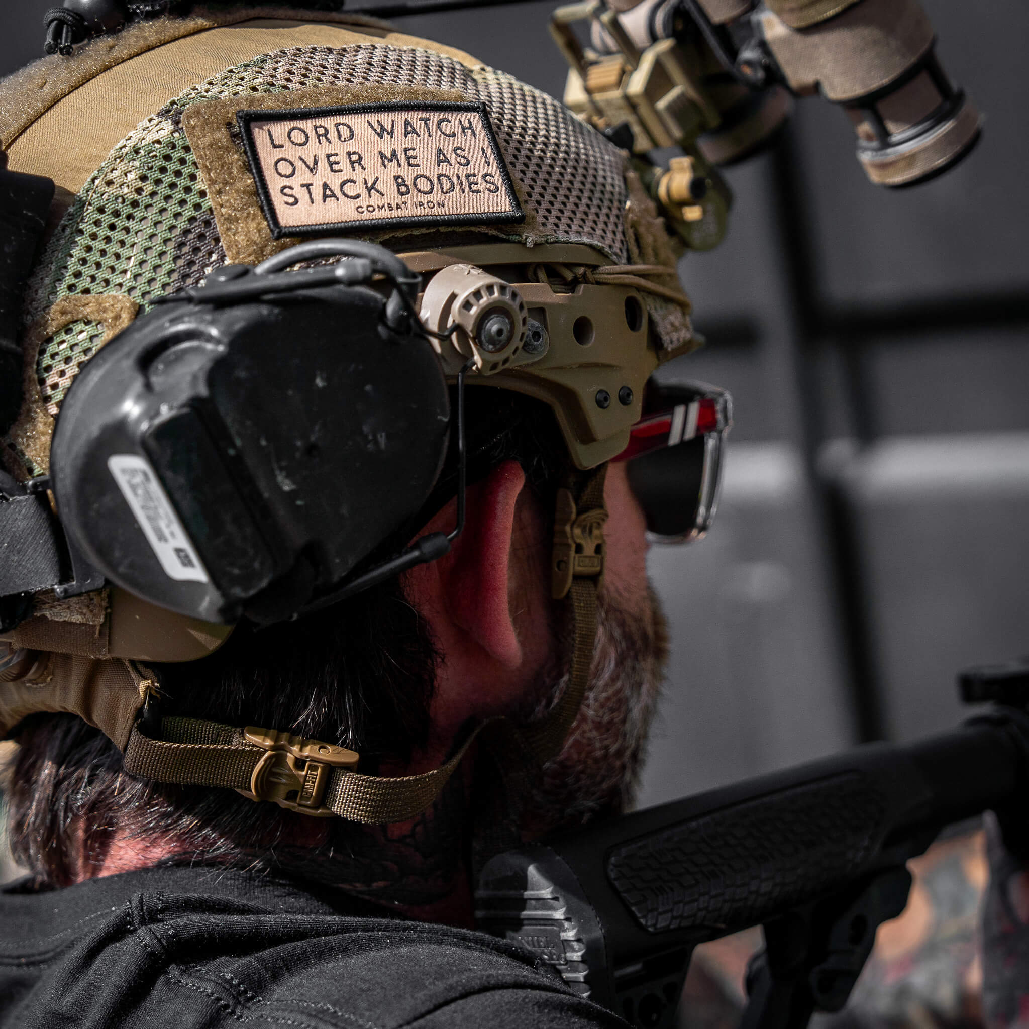 Lord Watch Over Me As I Stack Bodies Soft Velcro Patch - Image 5