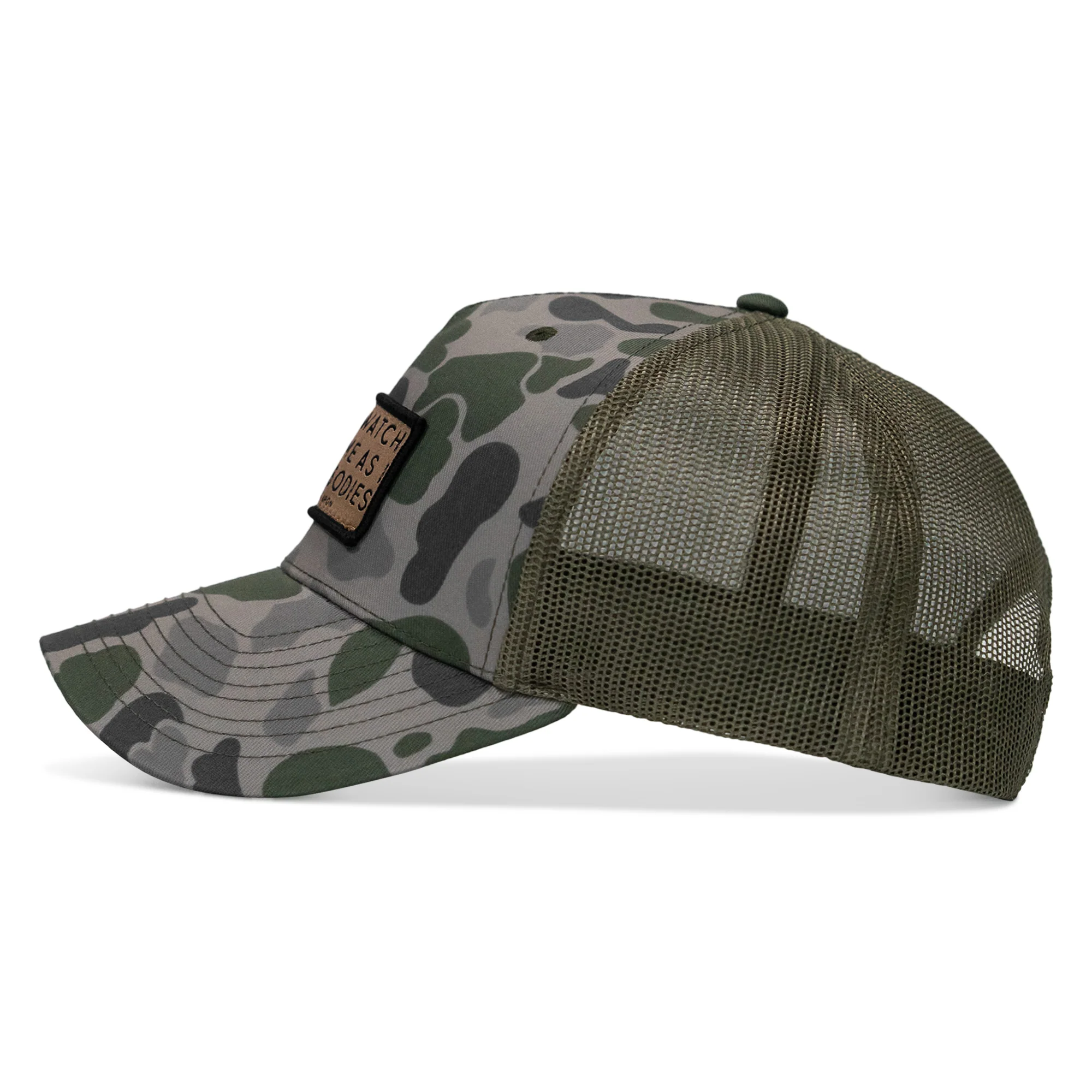 Lord Watch Over Me As I Stack Bodies Tan Patch Snapback Hat - Image 10