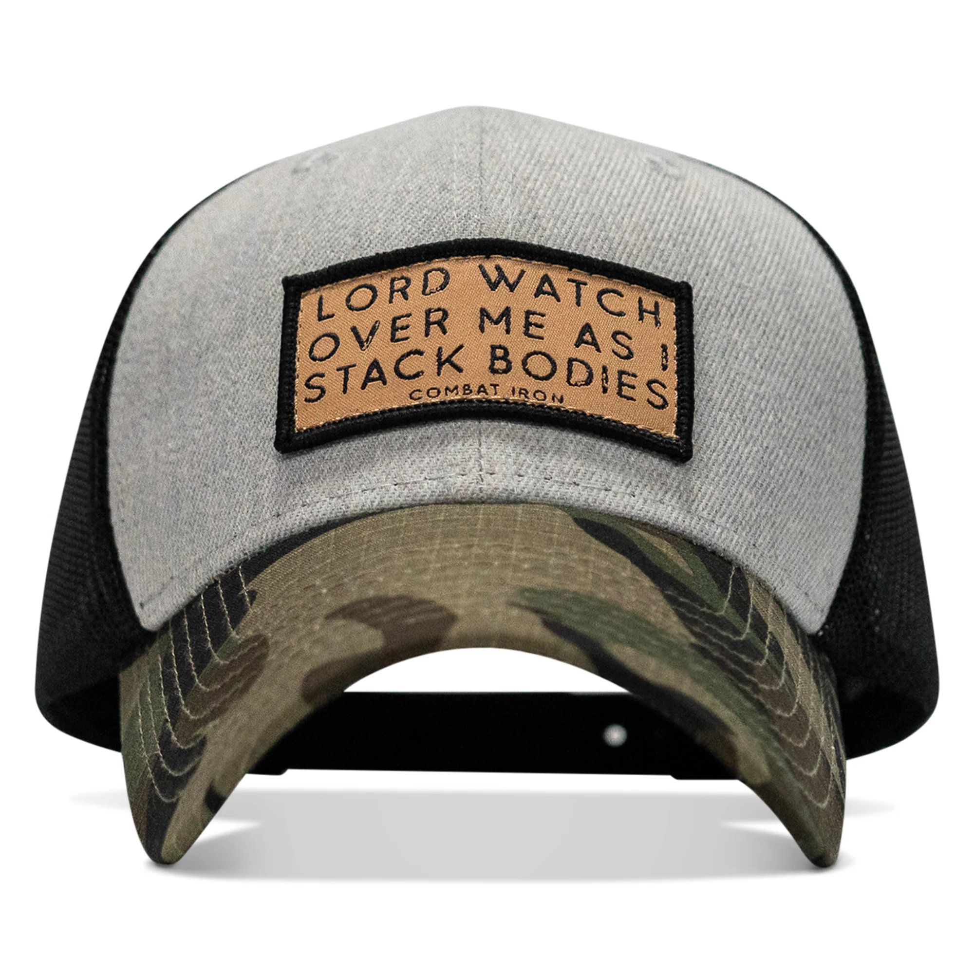 Lord Watch Over Me As I Stack Bodies Tan Patch Snapback Hat - Image 21