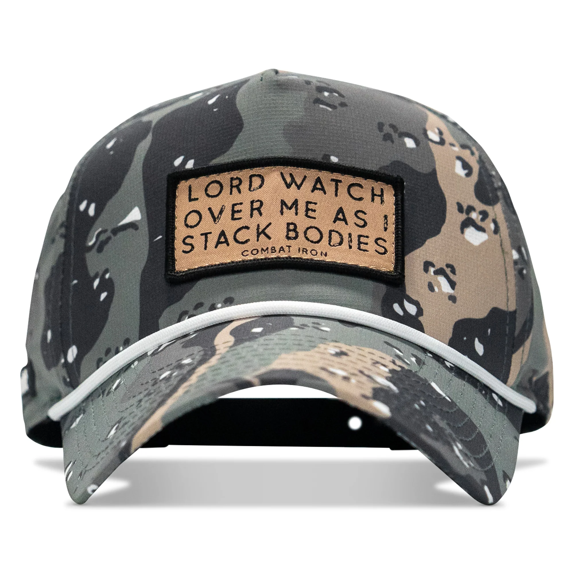 Lord Watch Over Me As I Stack Bodies (Tan) Patch Waterproof Weekender Snapback - Image 7