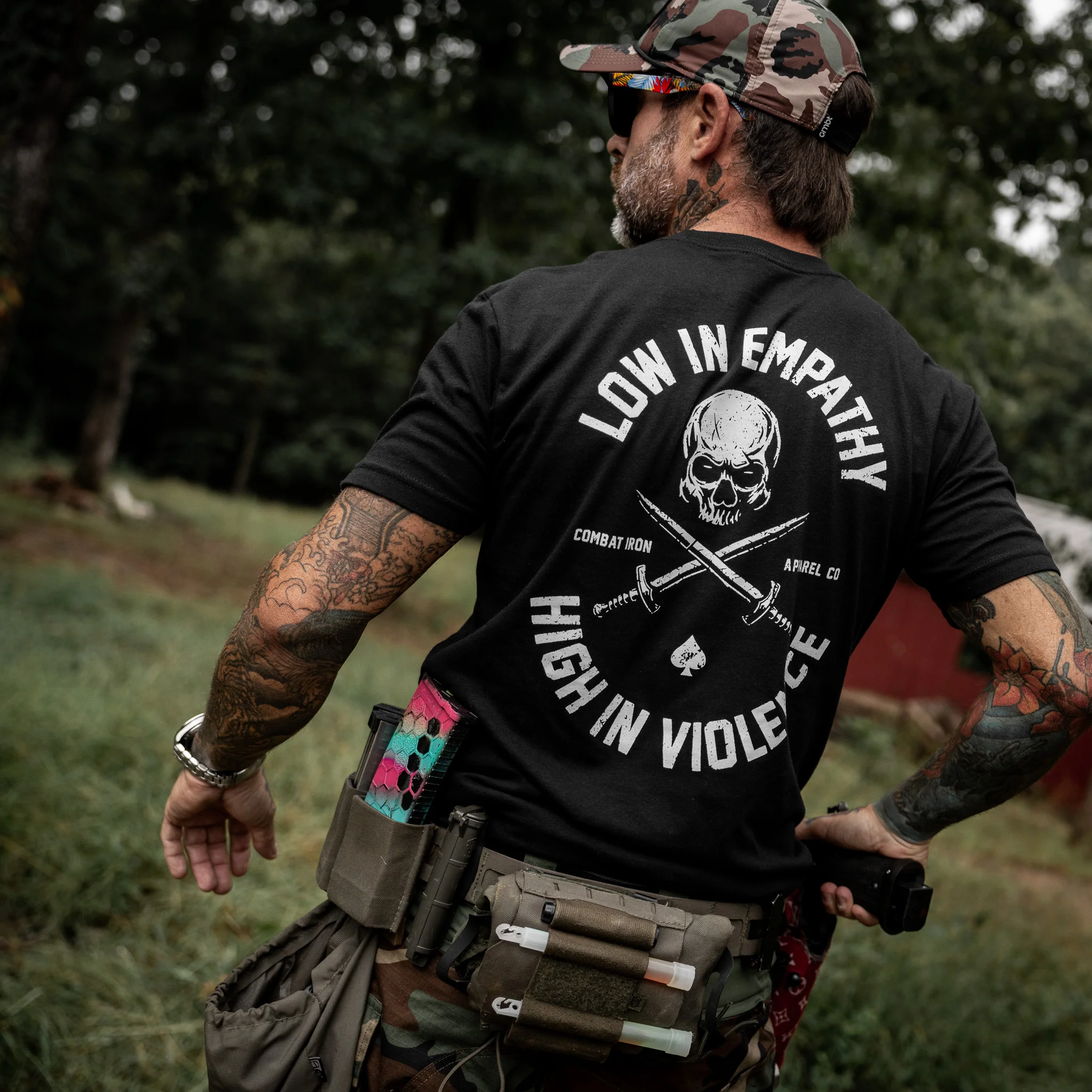 Low In Empathy High In Violence Men's T-Shirt - Image 3