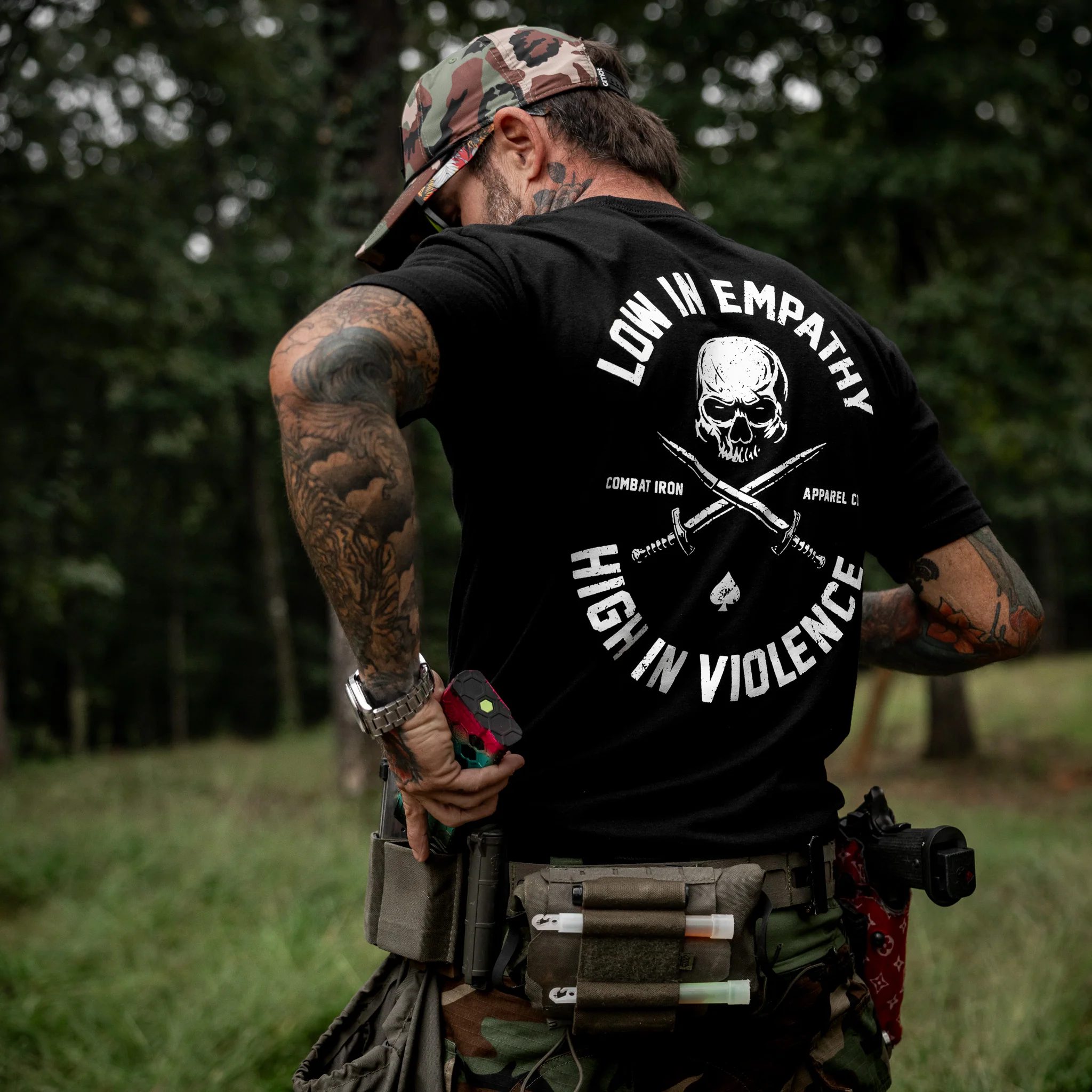 Low In Empathy High In Violence Men's T-Shirt - Image 6