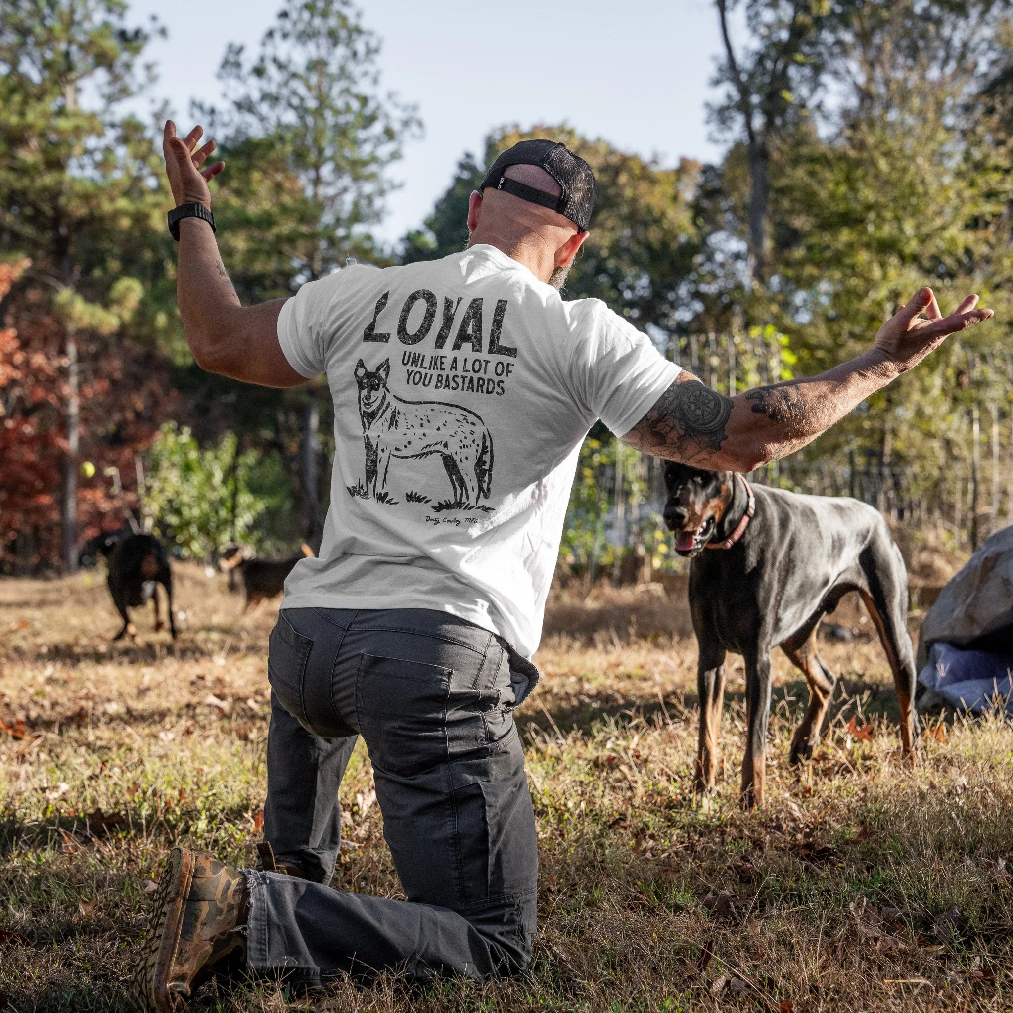 Loyal Unlike A Lot Of You Bastards Dog Men's T-Shirt - Image 12