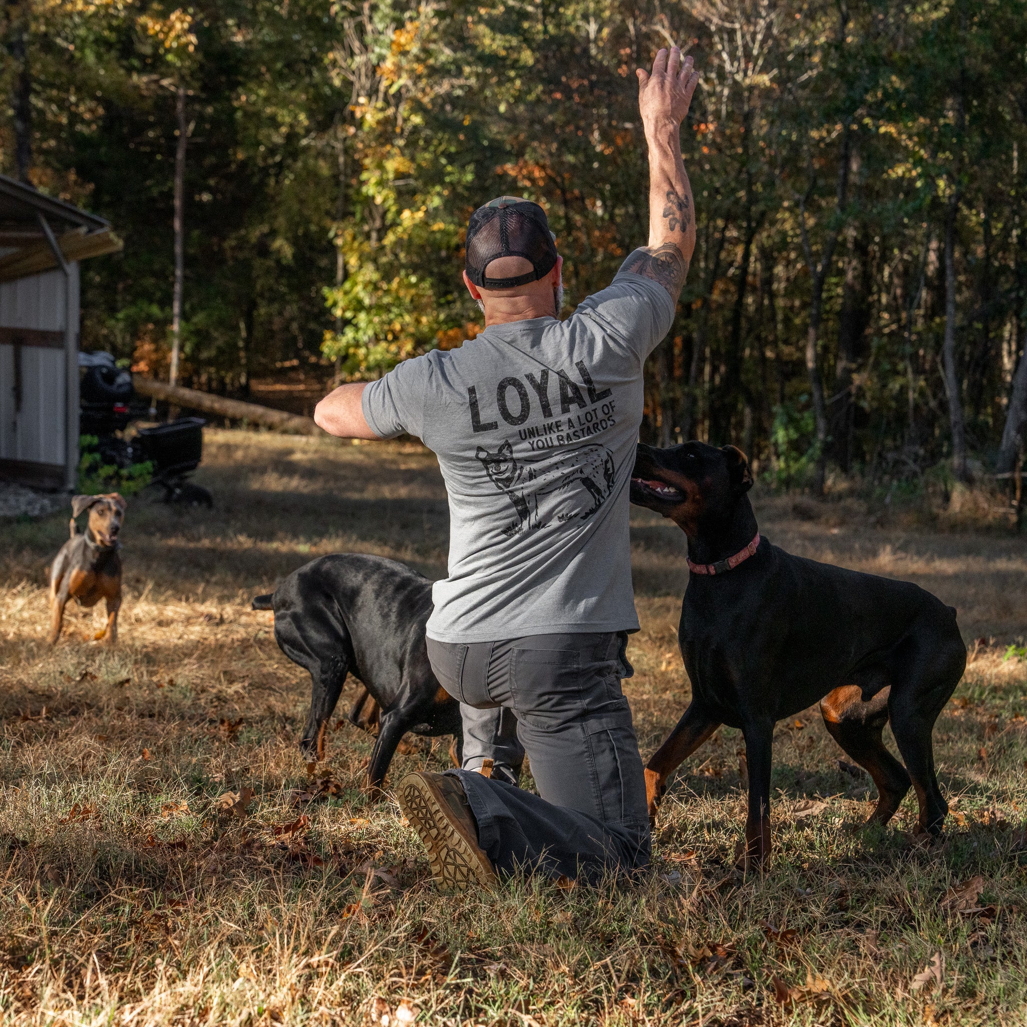 Loyal Unlike A Lot Of You Bastards Dog Men's T-Shirt - Image 6
