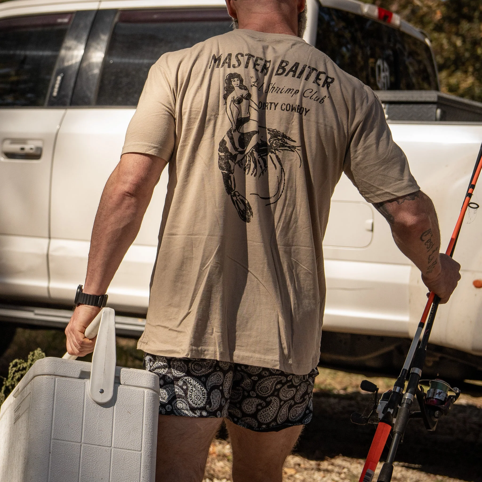 Master Baiter "Lil Shrimp Club" Men's T-Shirt - Image 14