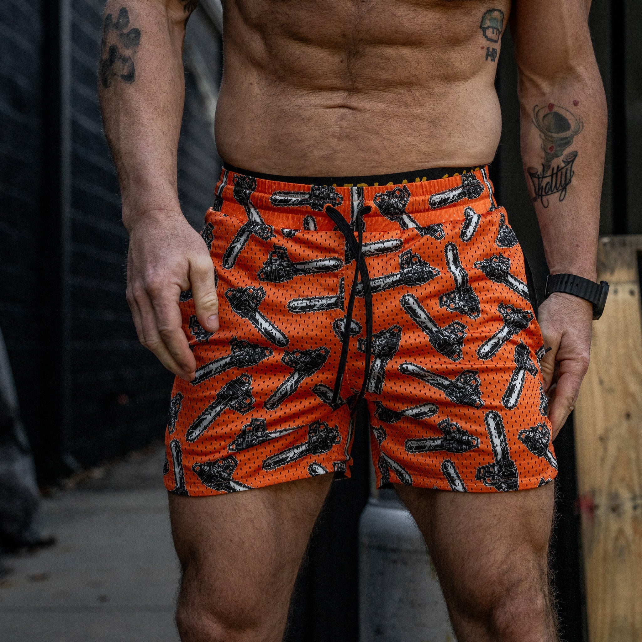 Men’s Double-Layer Mesh Training Shorts — 5" Inseam - Image 18
