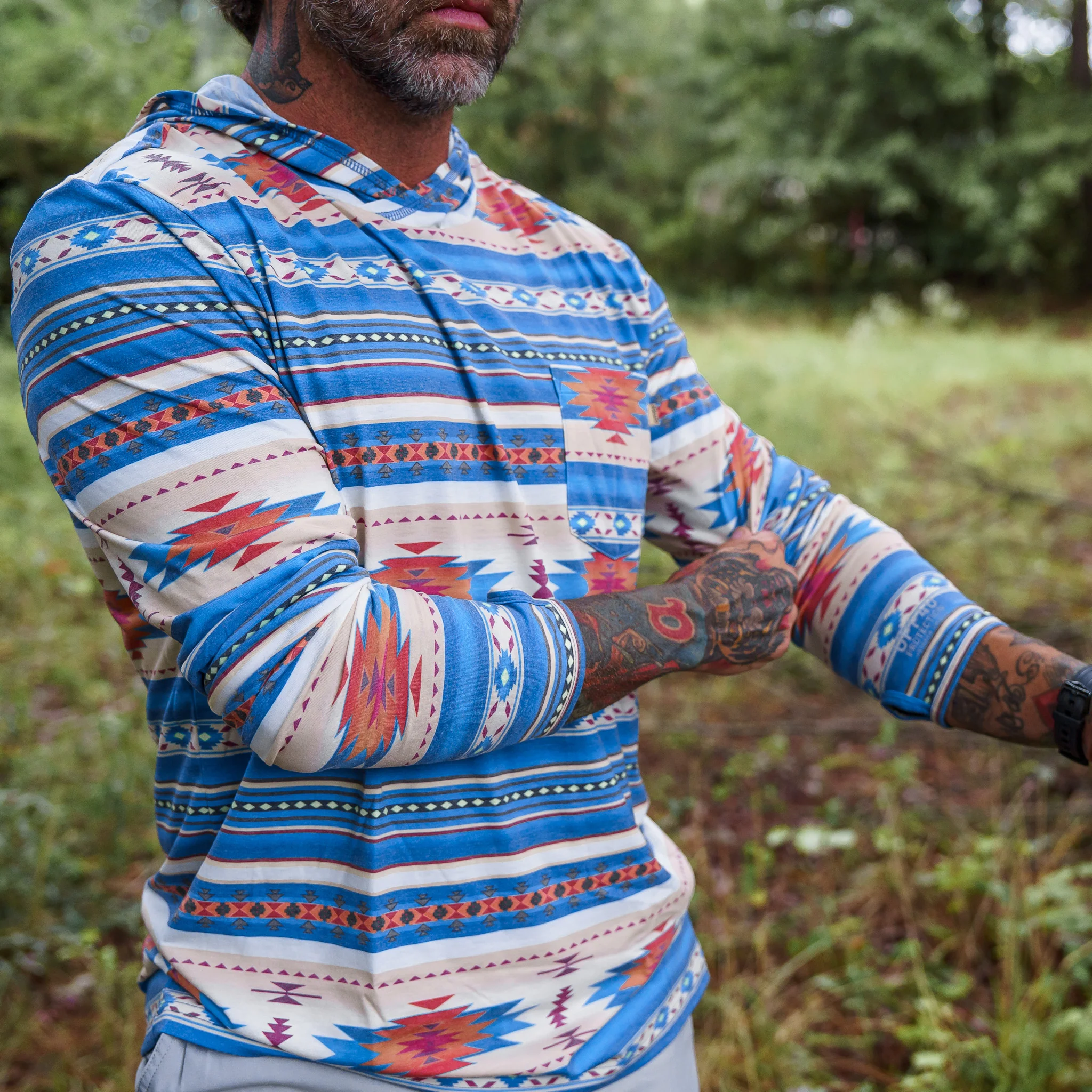 Men's Outdoors Long Sleeve Performance Hoodie - Image 19