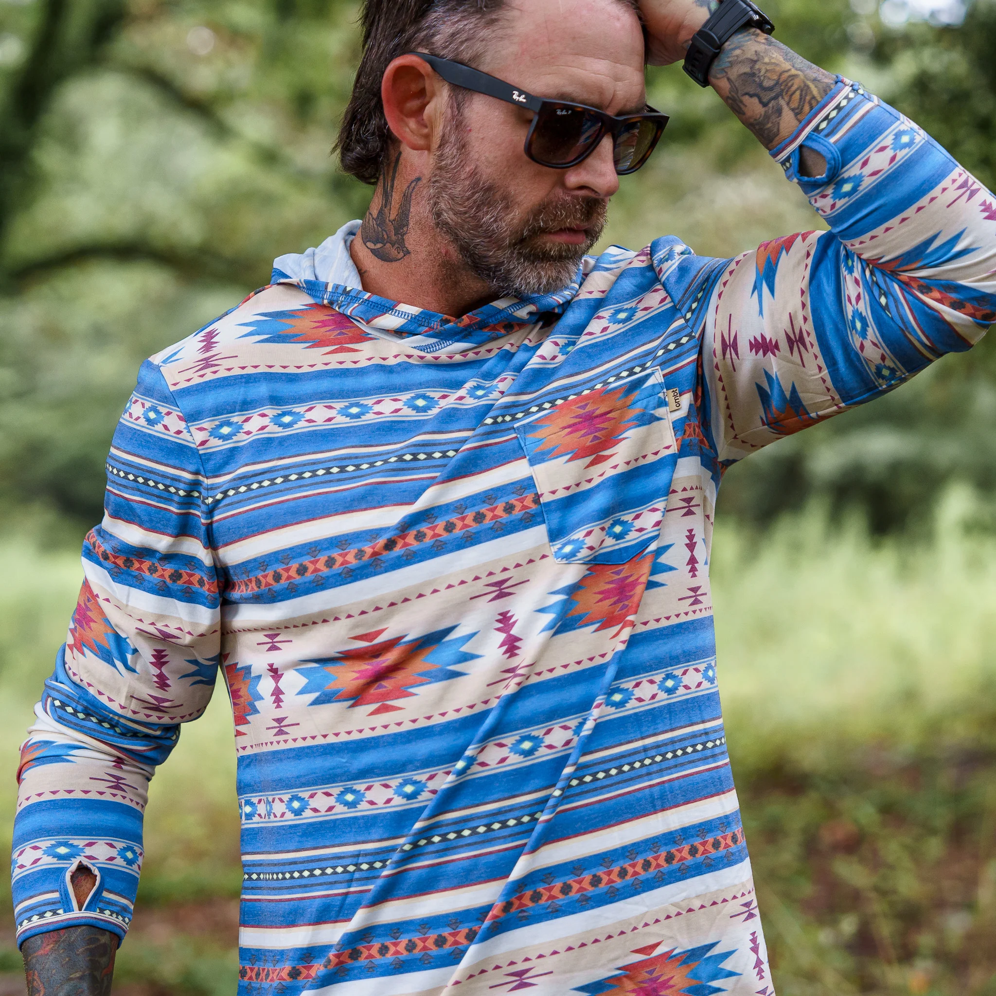 Men's Outdoors Long Sleeve Performance Hoodie - Image 23