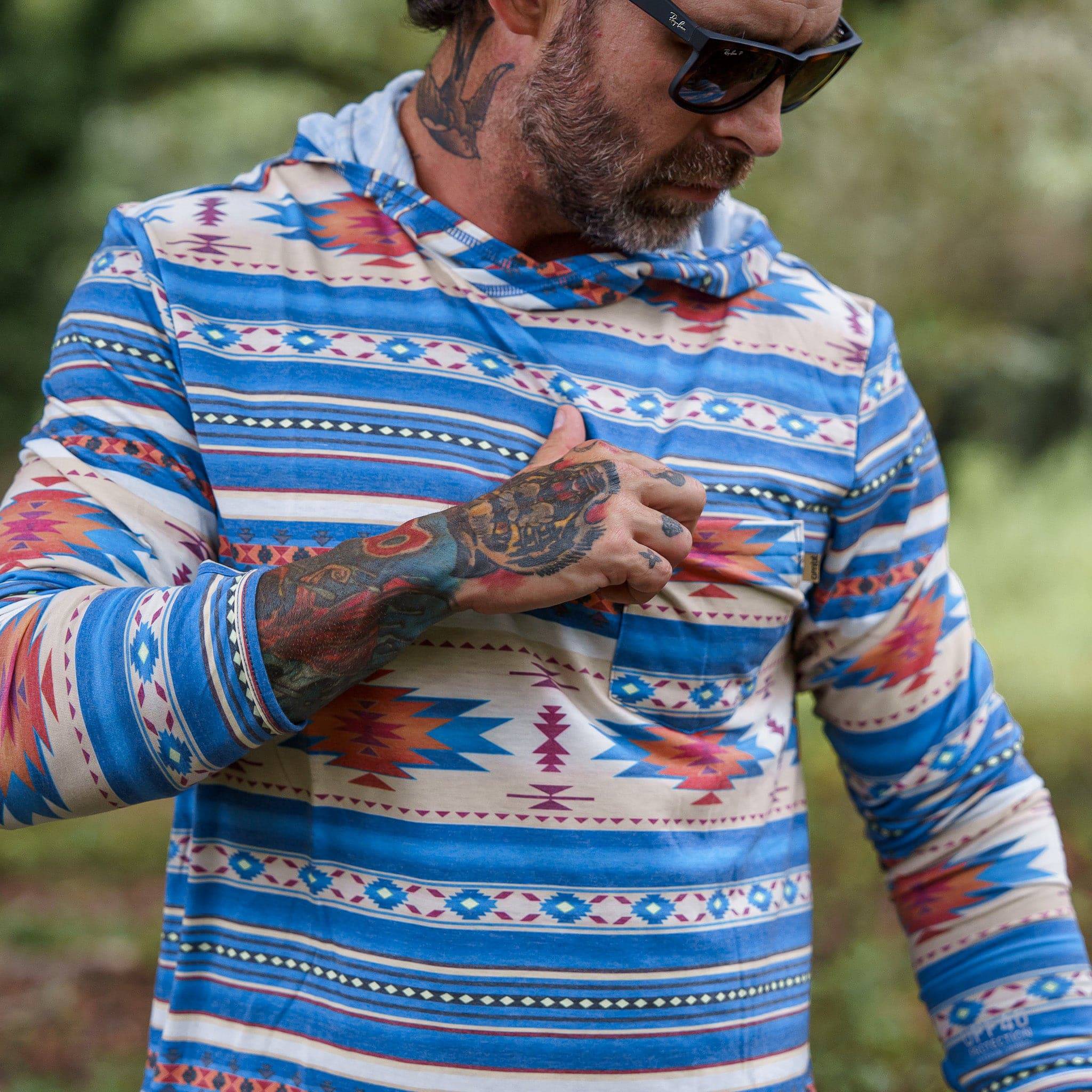 Men's Outdoors Long Sleeve Performance Hoodie - Image 3