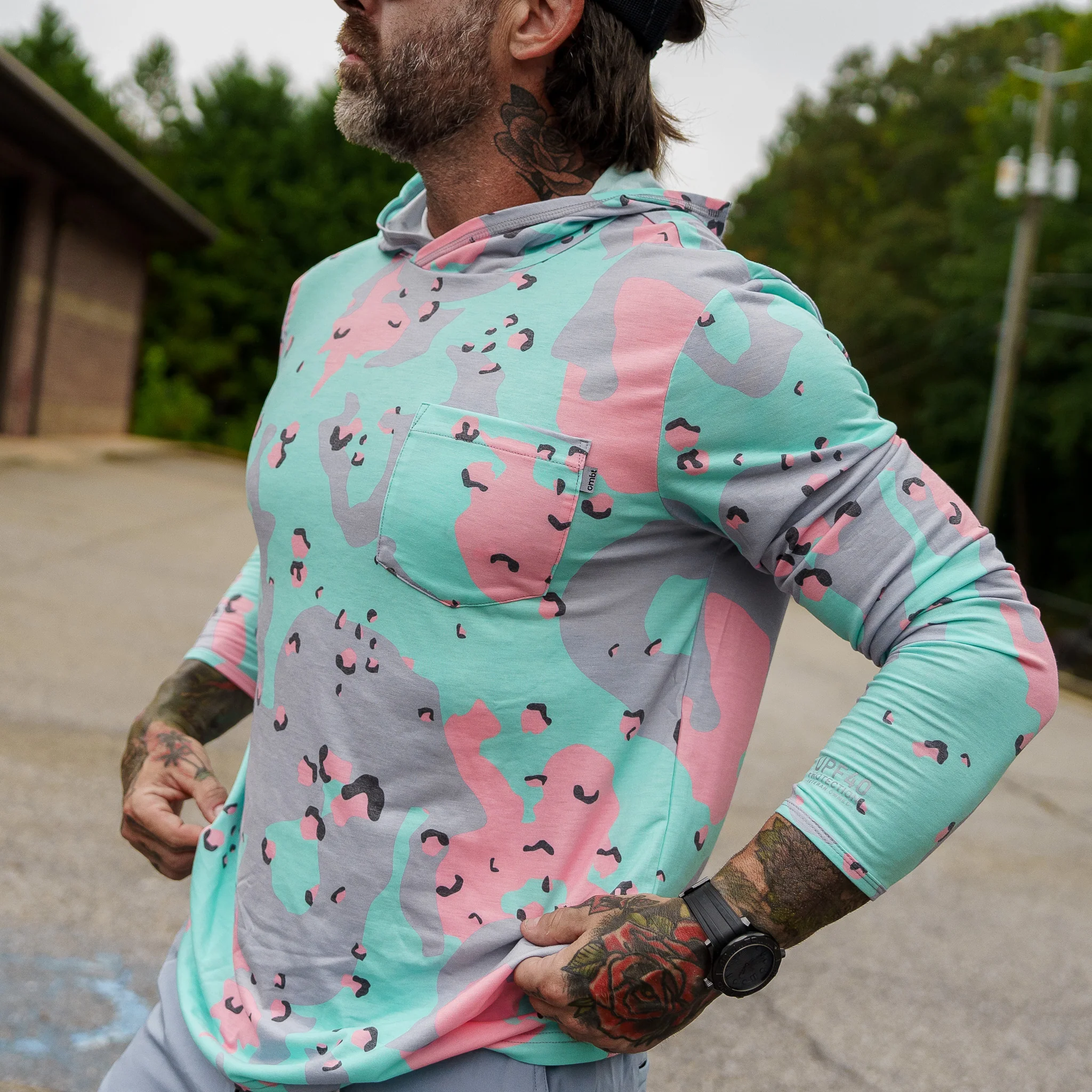 Men's Outdoors Long Sleeve Performance Hoodie - Image 45