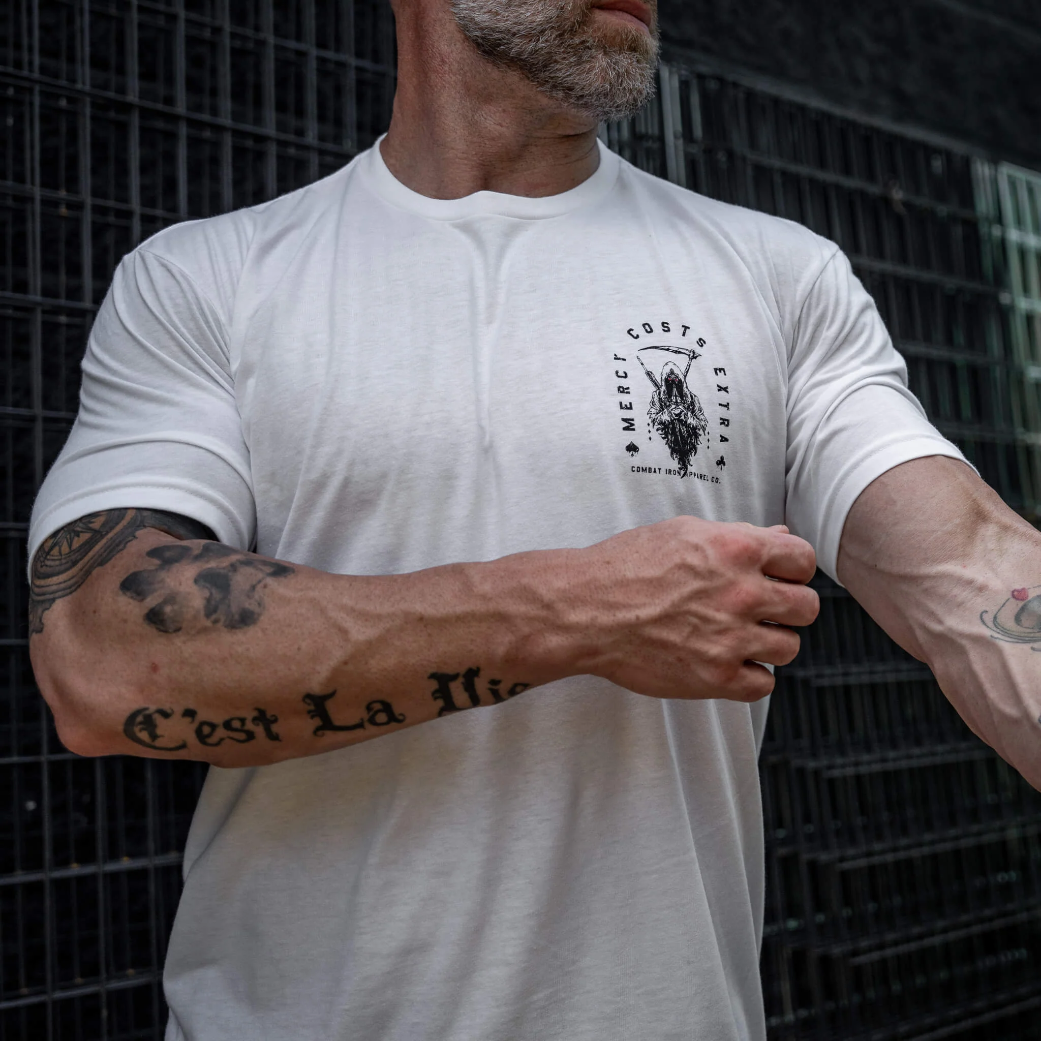 Mercy Costs Extra Men's T-Shirt - Image 7