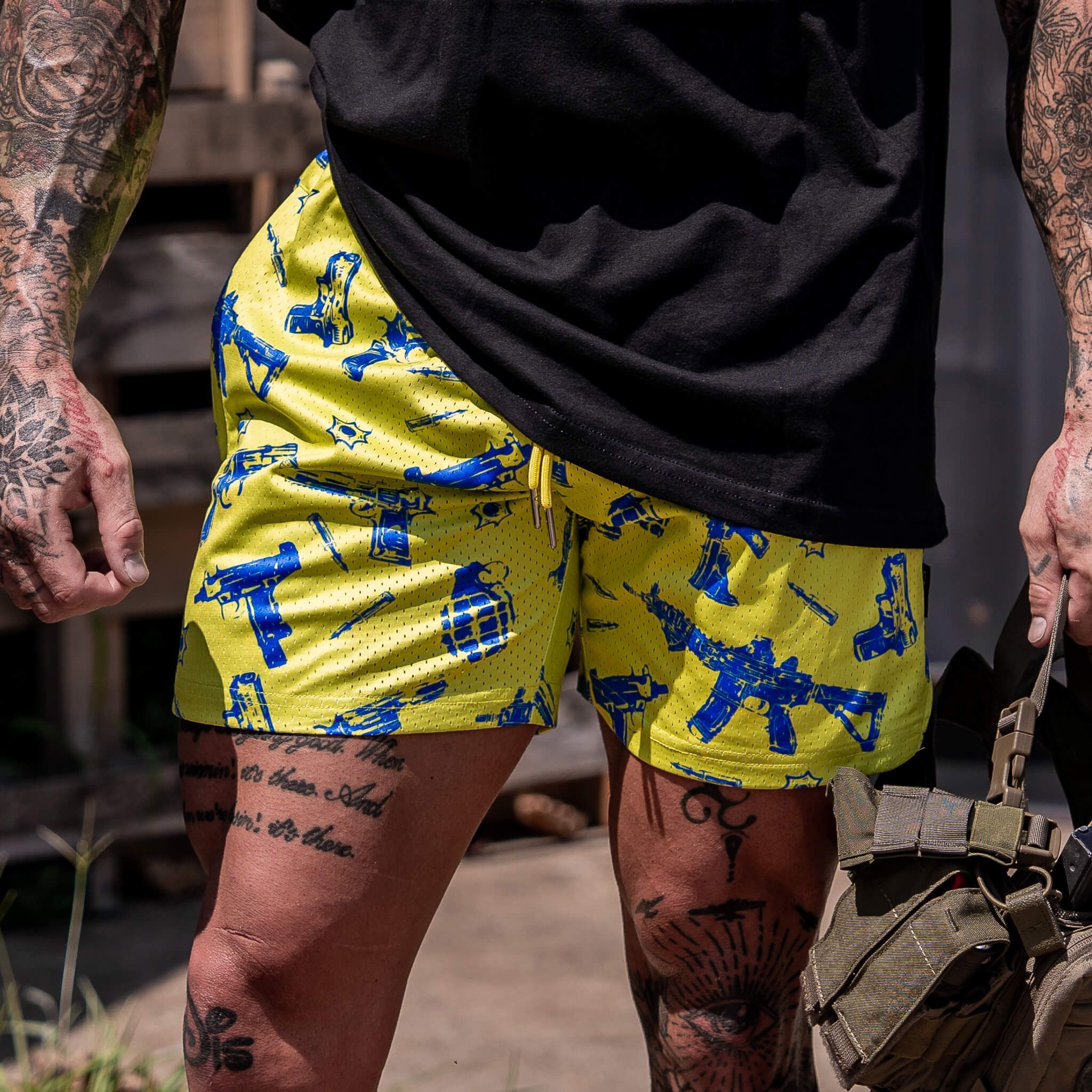 Mid Thigh Mesh Training / Lifestyle Shorts | 5" - Image 137