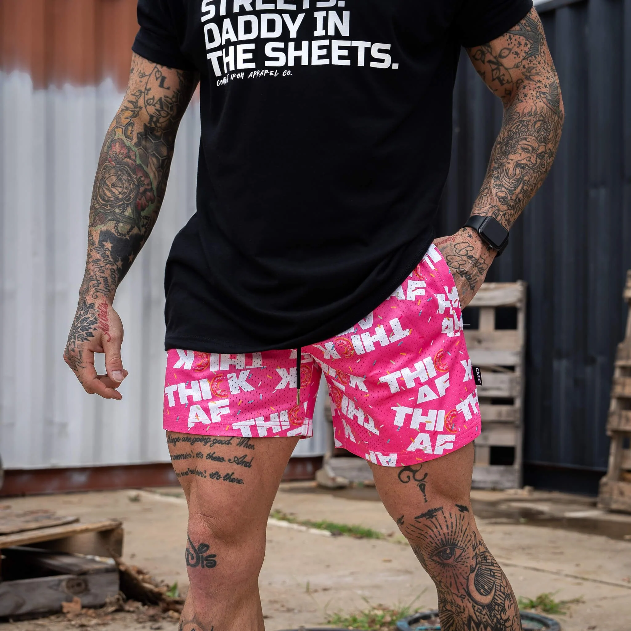 Mid Thigh Mesh Training / Lifestyle Shorts | 5" - Image 181
