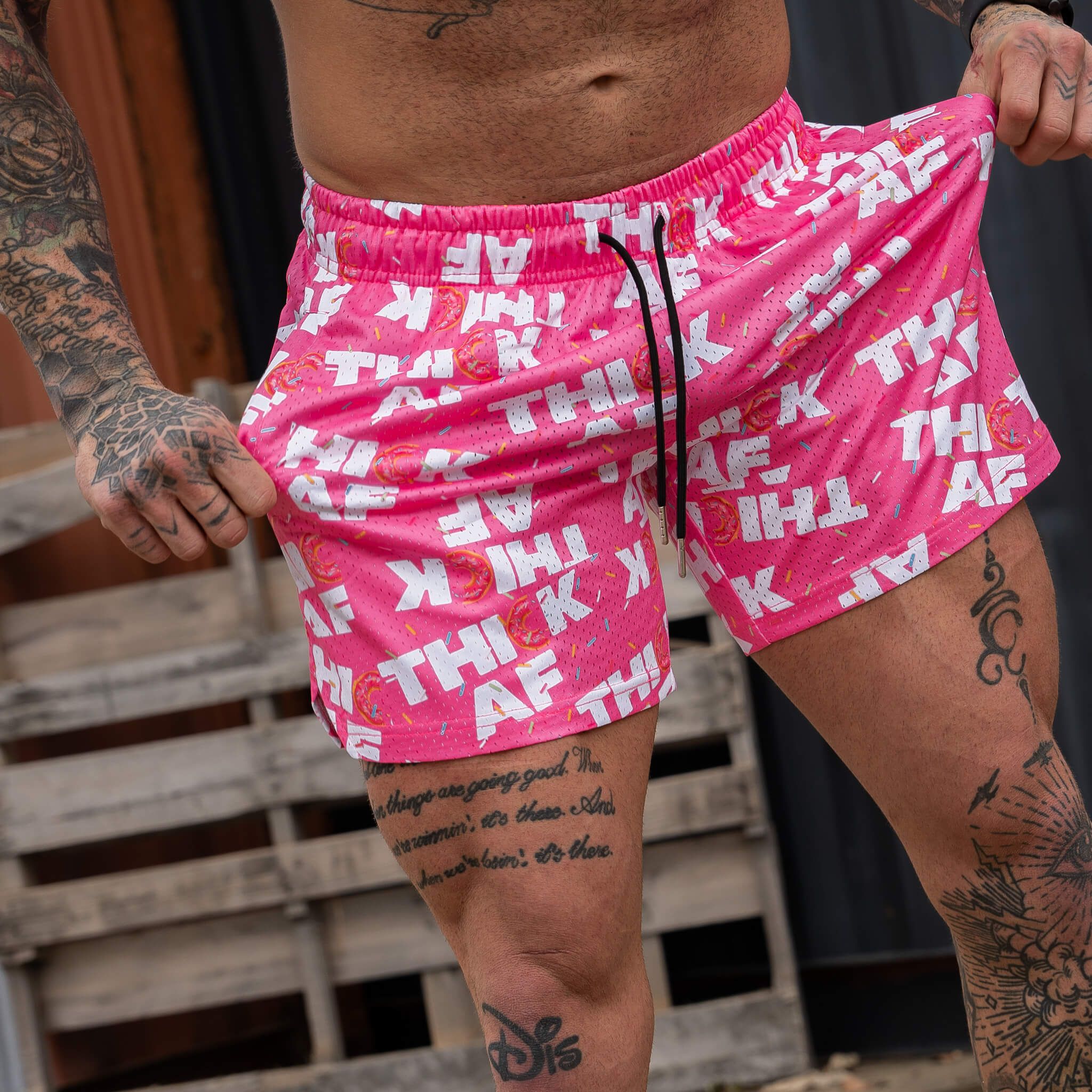Mid Thigh Mesh Training / Lifestyle Shorts | 5" - Image 182