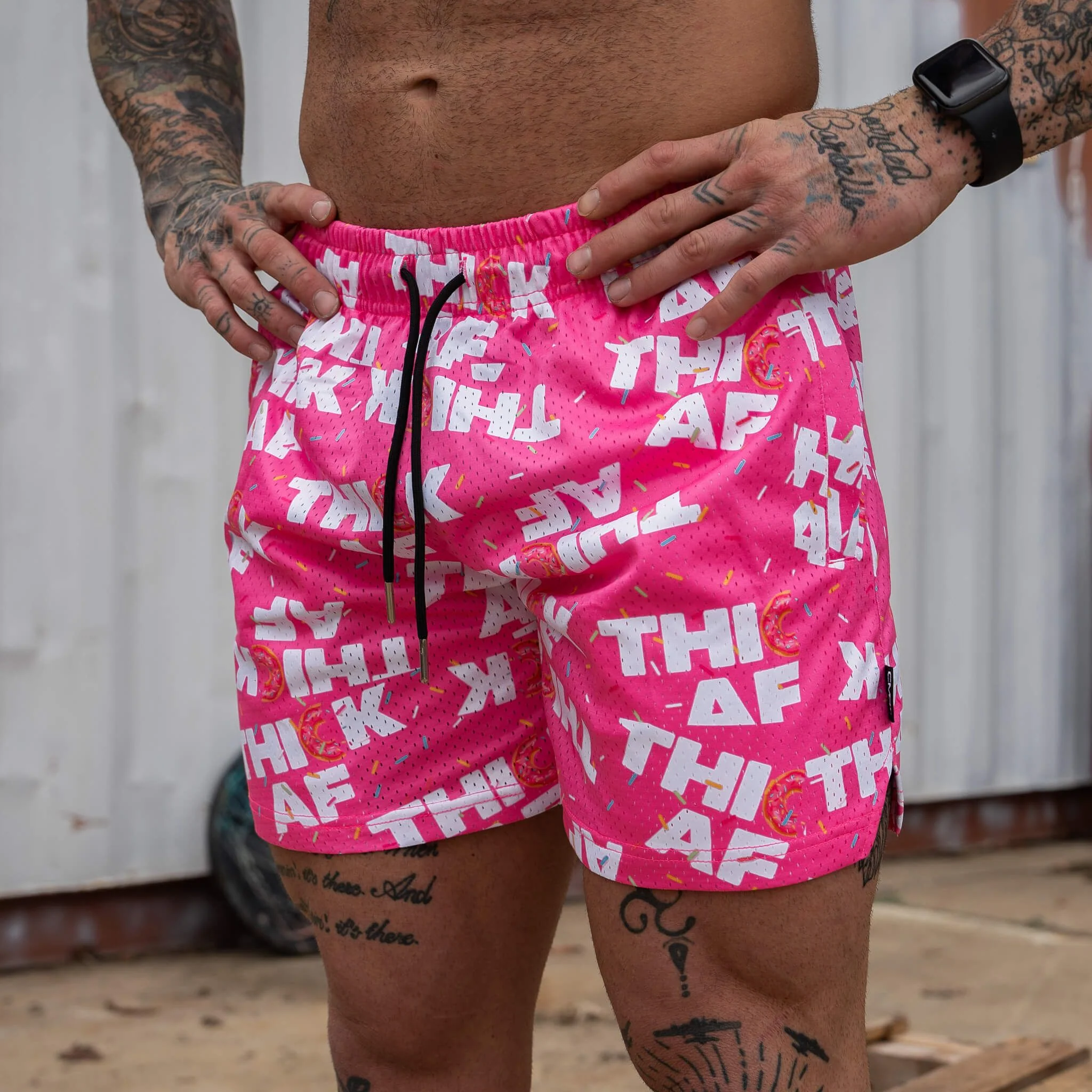 Mid Thigh Mesh Training / Lifestyle Shorts | 5" - Image 186